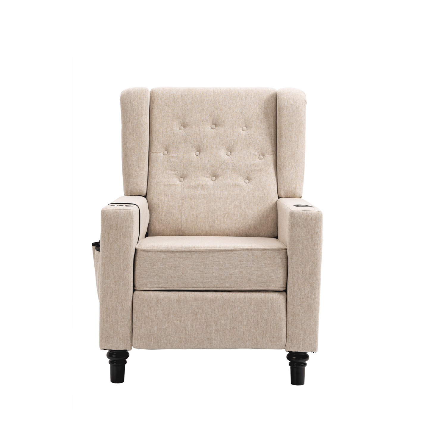 Modern Khaki Yellow Massage Recliner Chair with Heating Function