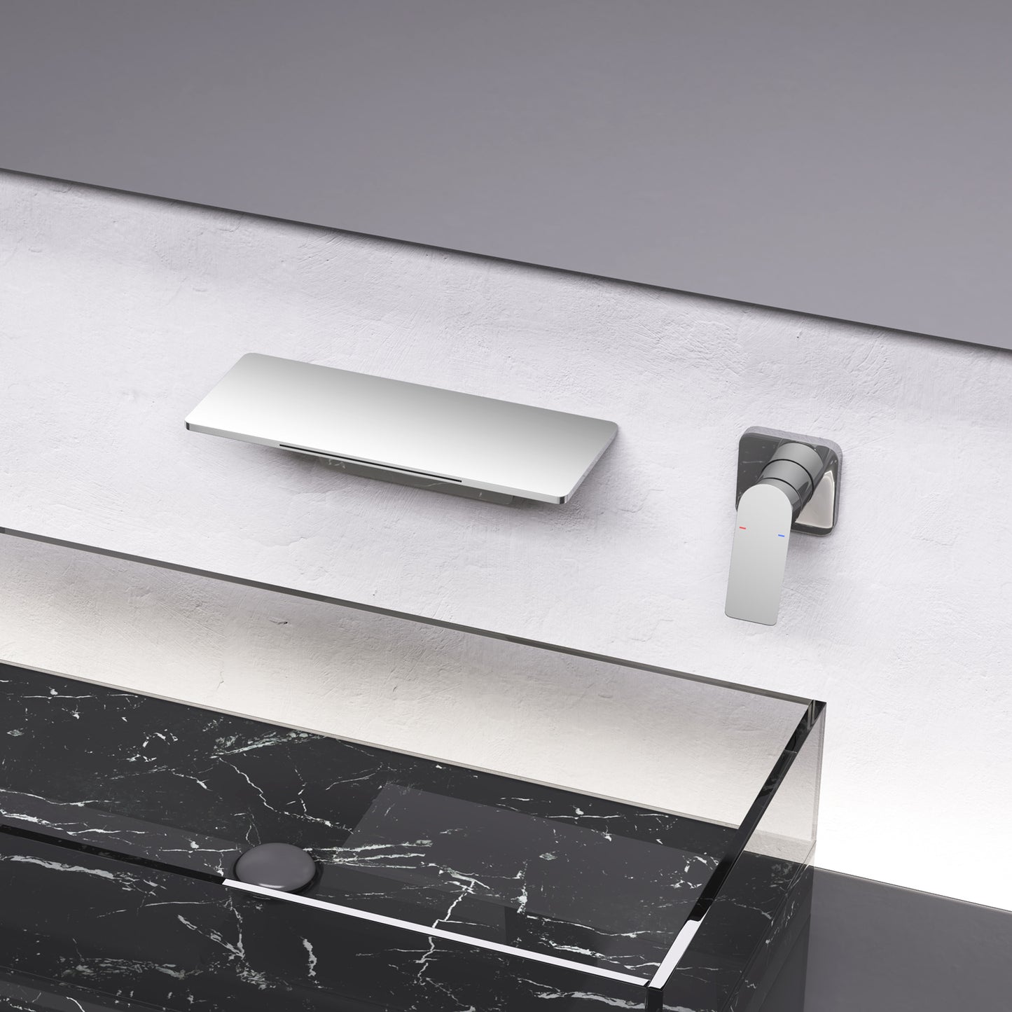 Captivating Waterfall Chrome Bathroom Faucet