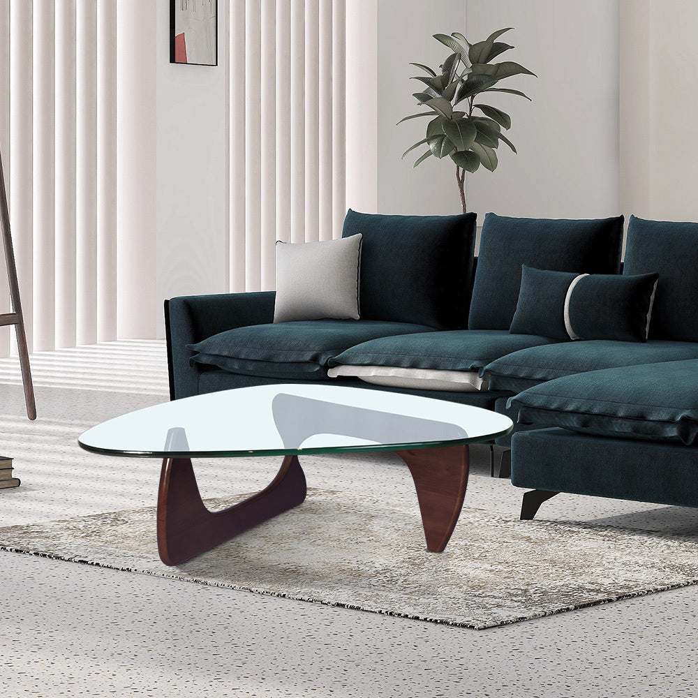 Modern Geometric Black Coffee Table