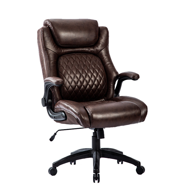 Big & Tall 400lb Ergonomic Leather Office Chair Executive Desk Chair