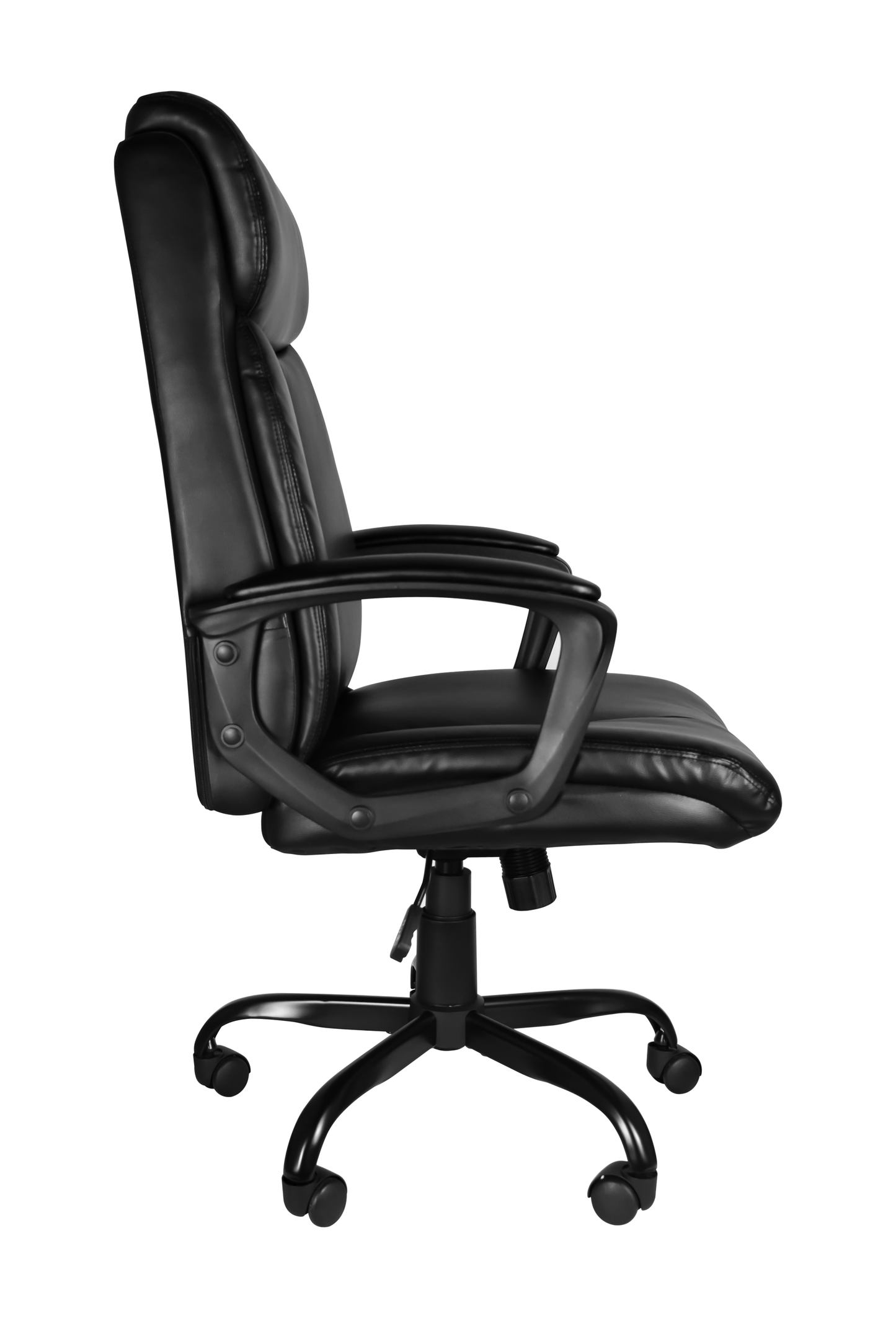 Office Desk Chair with High Quality PU Leather, Adjustable Height/Tilt, 360-Degree Swivel, 300LBS , Black