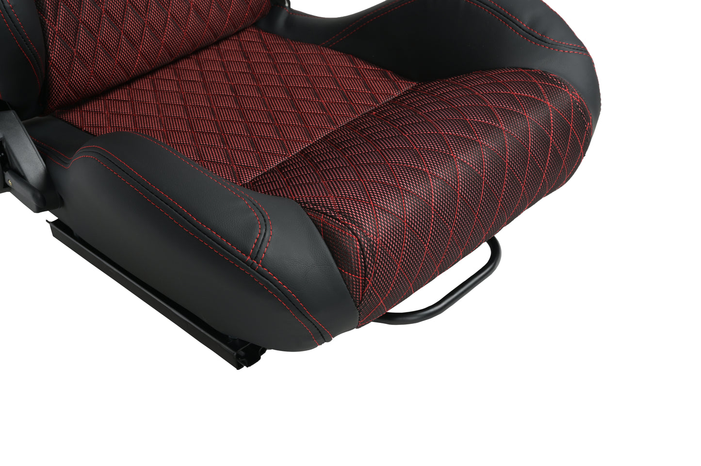 Racing Seat High Quality PVC with Suede Material Double Slider 2pcs