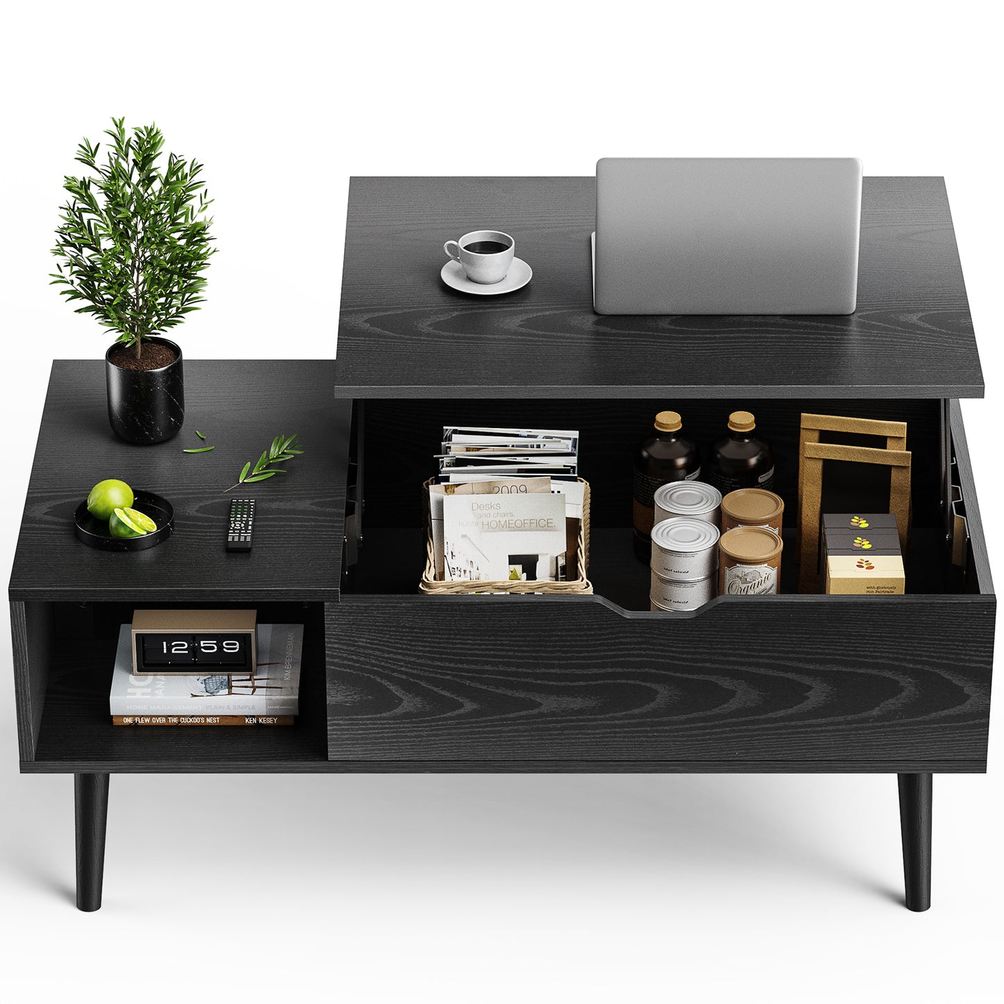 Transform your Living Space with the Sweetcrispy Lift Top Coffee Storage Wood Table