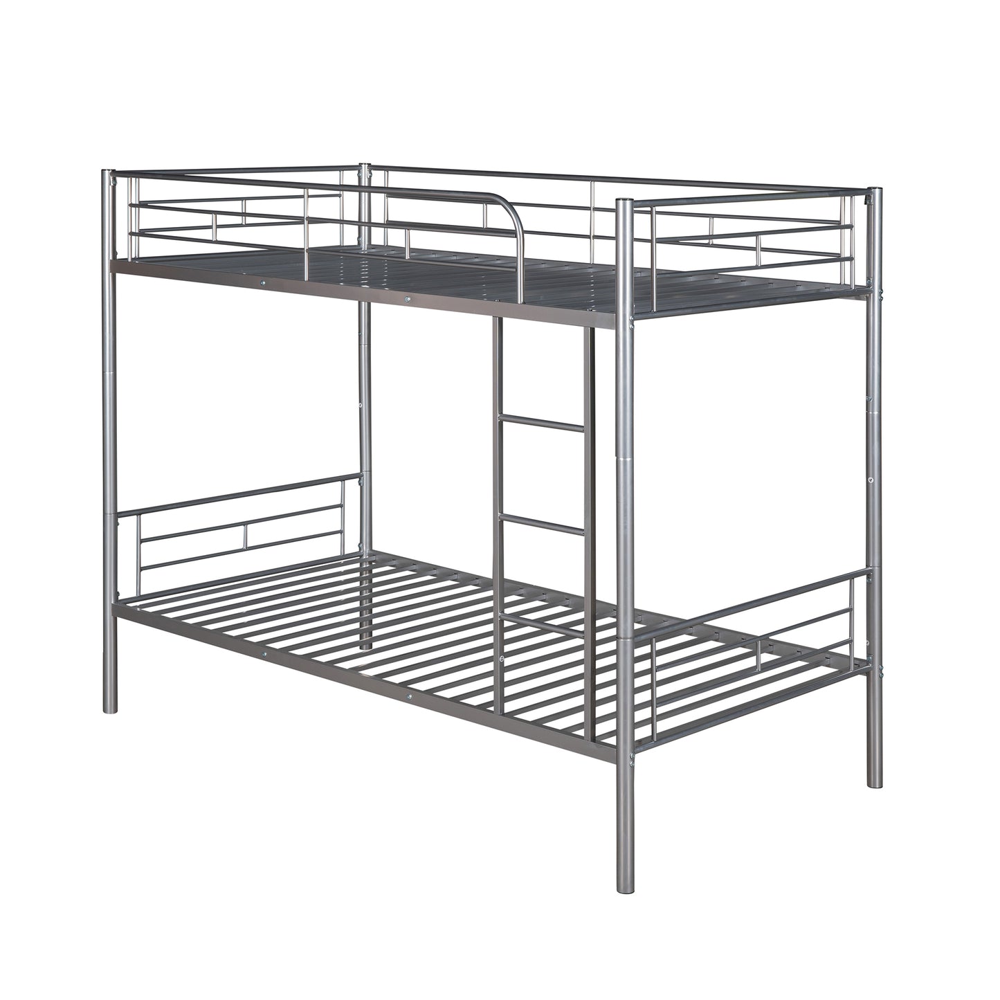 Contemporary Metal Twin Bunk Bed - Innovative Space-Saving Choice