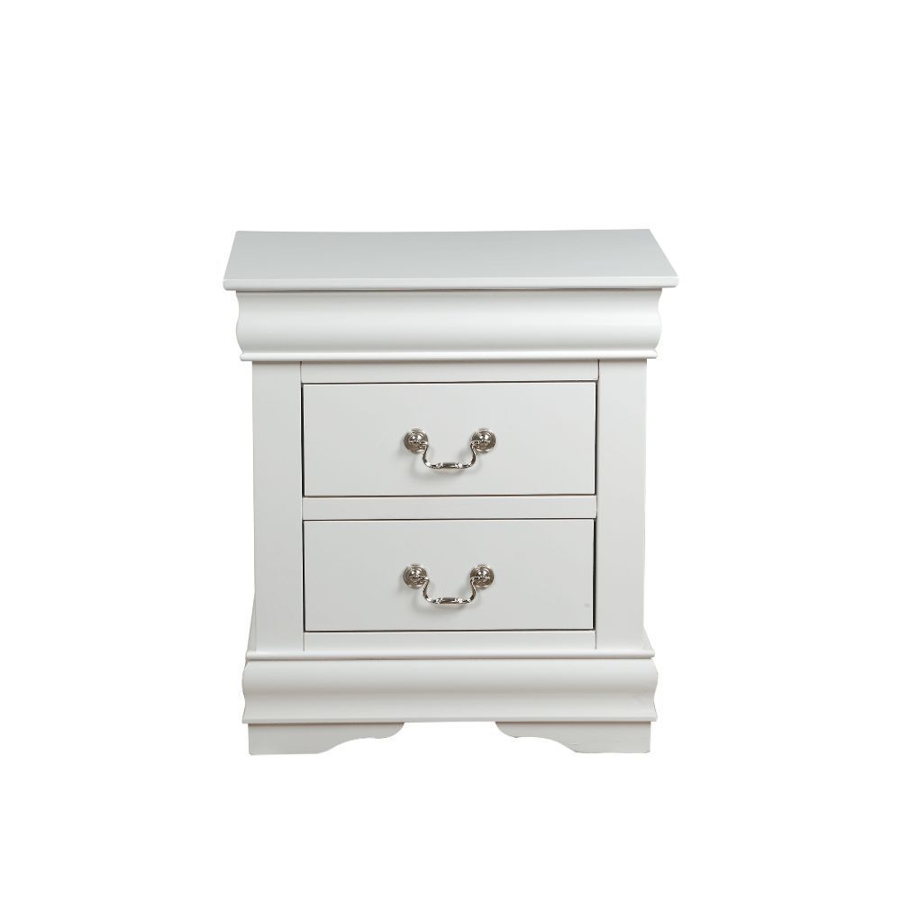 Louis Philippe Nightstand in White