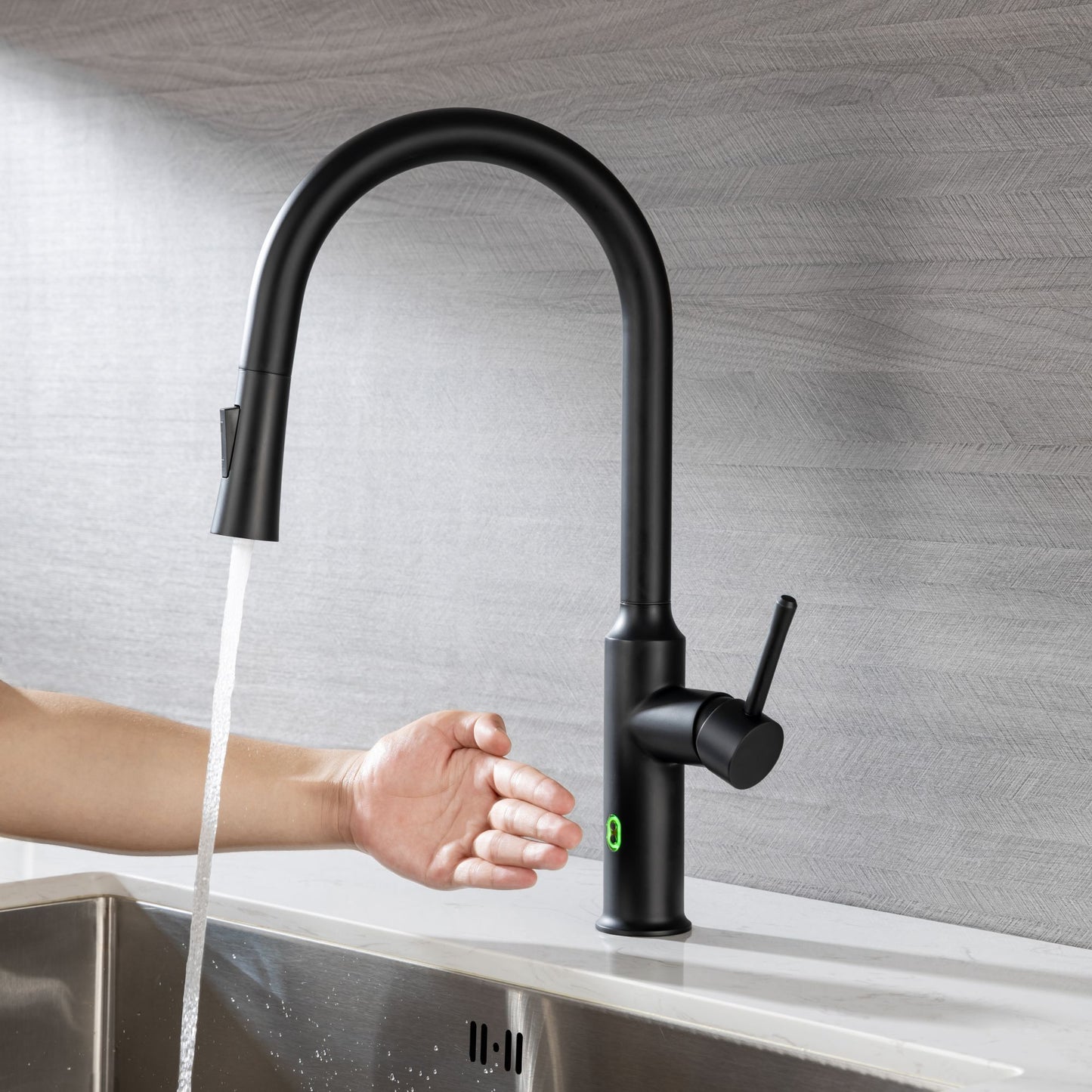 Rainlex Pull Down Touchless Kitchen Faucet