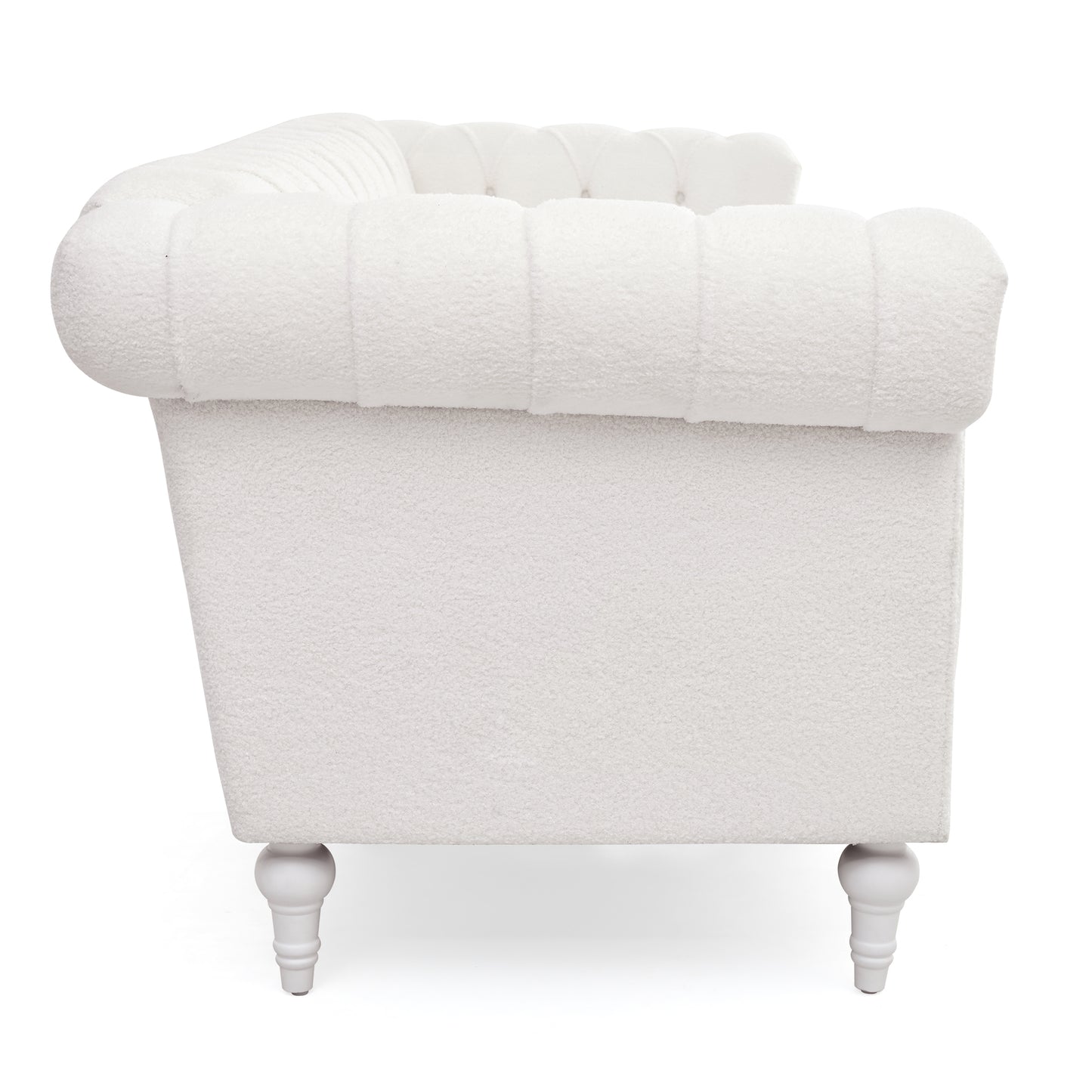 Traditional Bubble Nails Square Arm Sofa with Removable Cushions