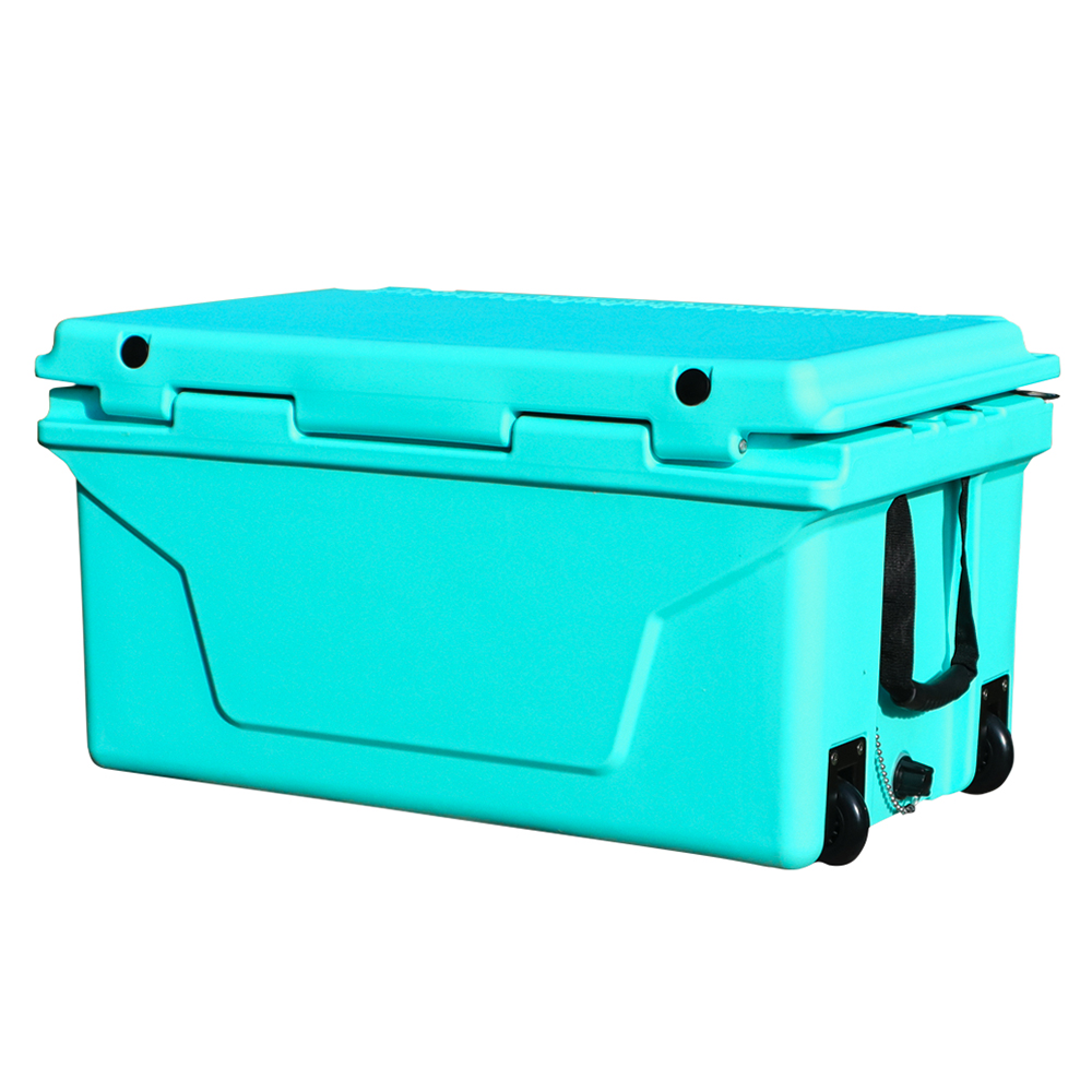 Best-Selling 65QT Blue Outdoor Cooler with Fish Ice Chest Box