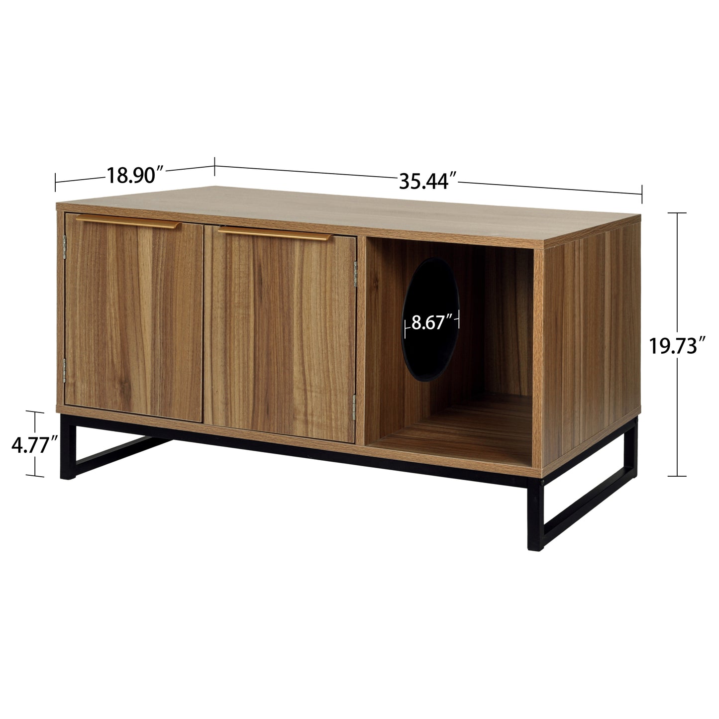 Versatile Cat House & TV Stand Combo for Modern Living Rooms