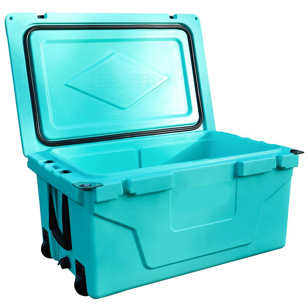 Best-Selling 65QT Blue Outdoor Cooler with Fish Ice Chest Box