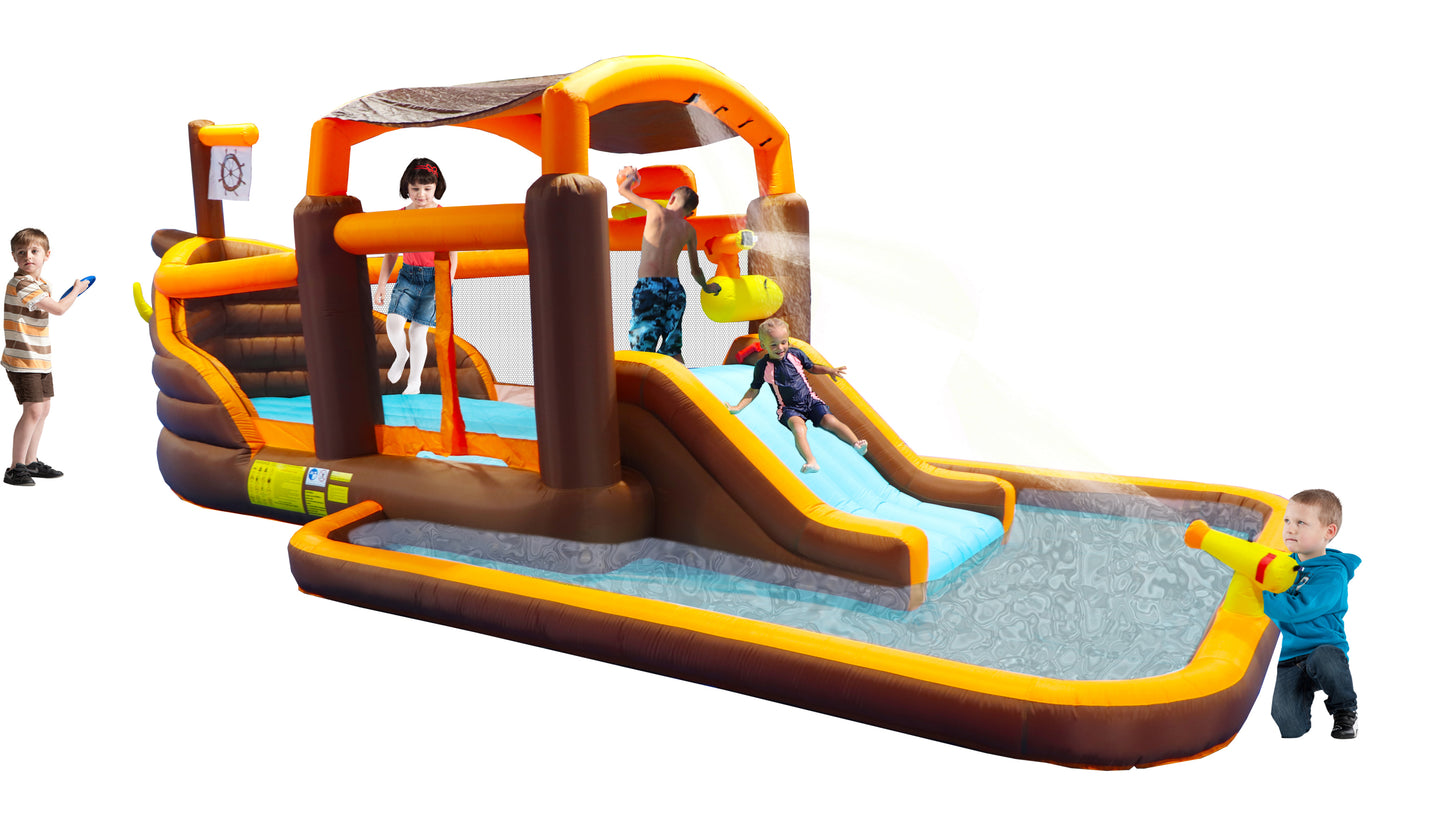 Cruise Ship Themed Inflatable Water Park Playground