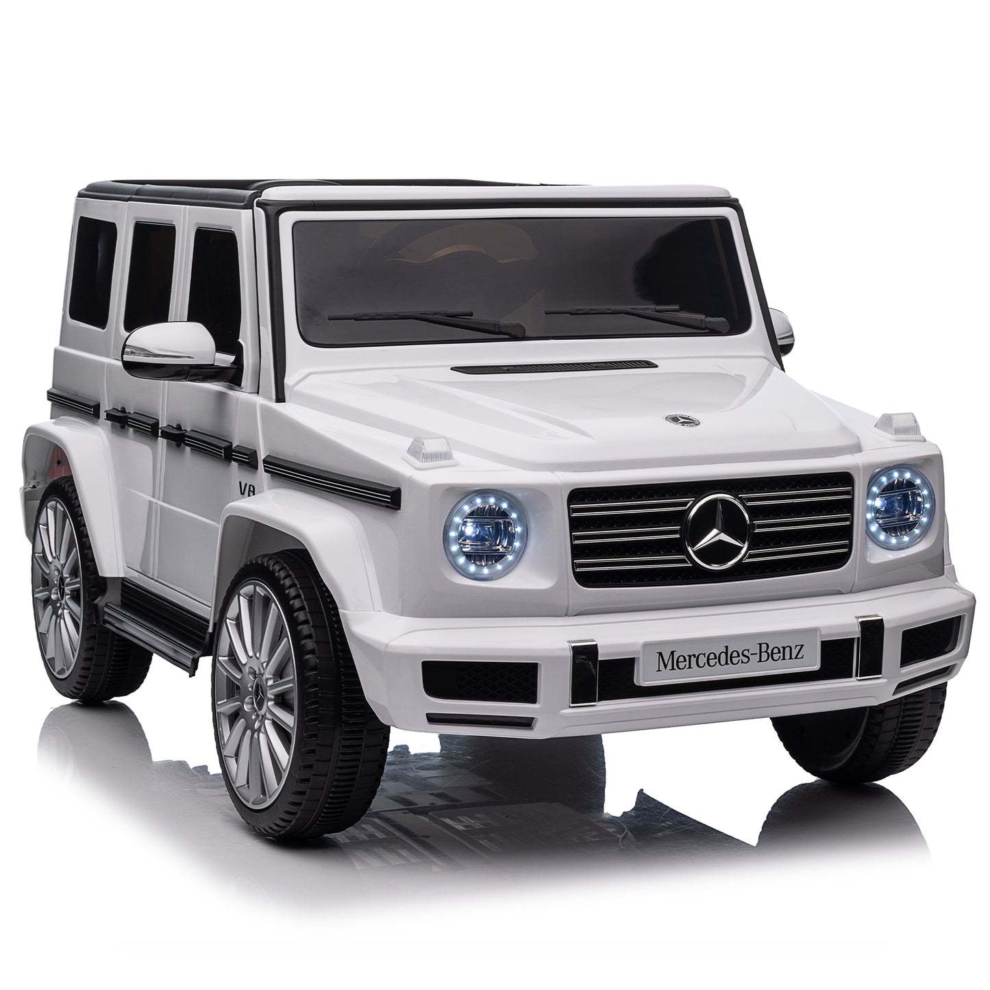 Licensed Mercedes-Benz G500,24V Kids ride on toy 2.4G W/Parents Remote Control,electric car for kids,Three speed adjustable,Power display, USB,MP3 ,Bluetooth,LED light,Three-point safety belt