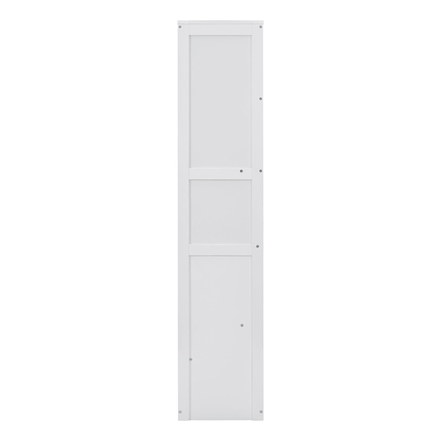 Full Size Murphy Bed Wall Bed with Shelves,White