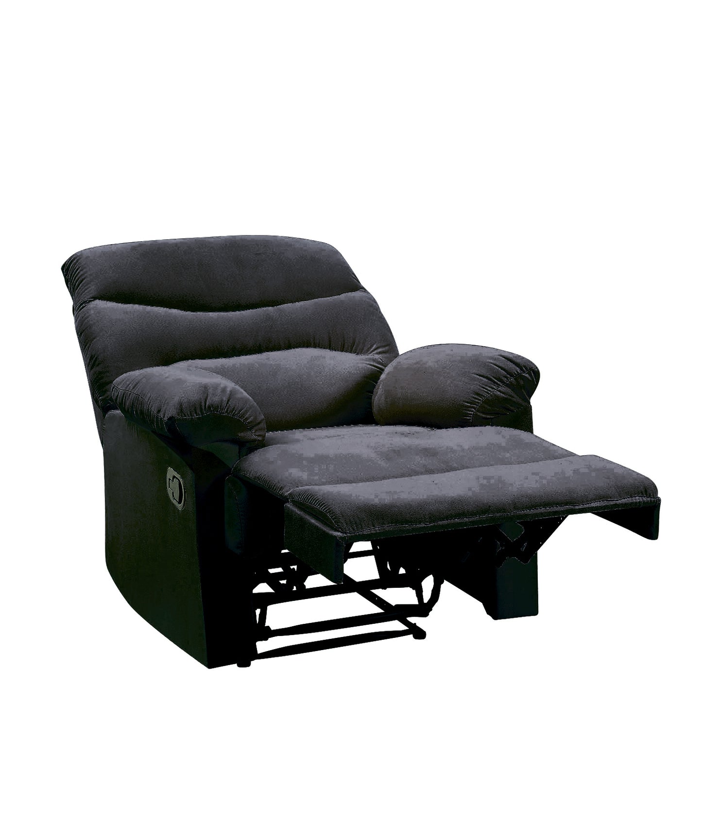 Black Woven Fabric Arcadia Recliner with Motion Mechanism