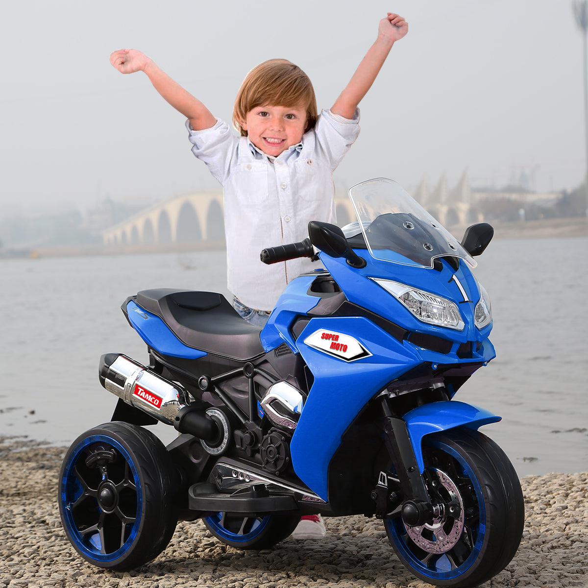 TAMCO 12V Kids Electric motorcycle/ ride on motorcycle, Three lighting wheels Kids electric motorcycle /electric ride on car