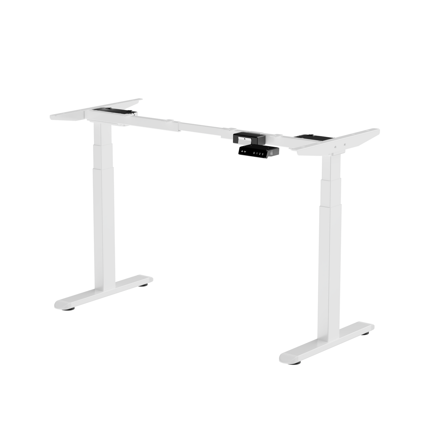 Electric Stand Up Desk Frame with Dual Motor by ErGear - Black and Gray Ergonomic Workstation Base