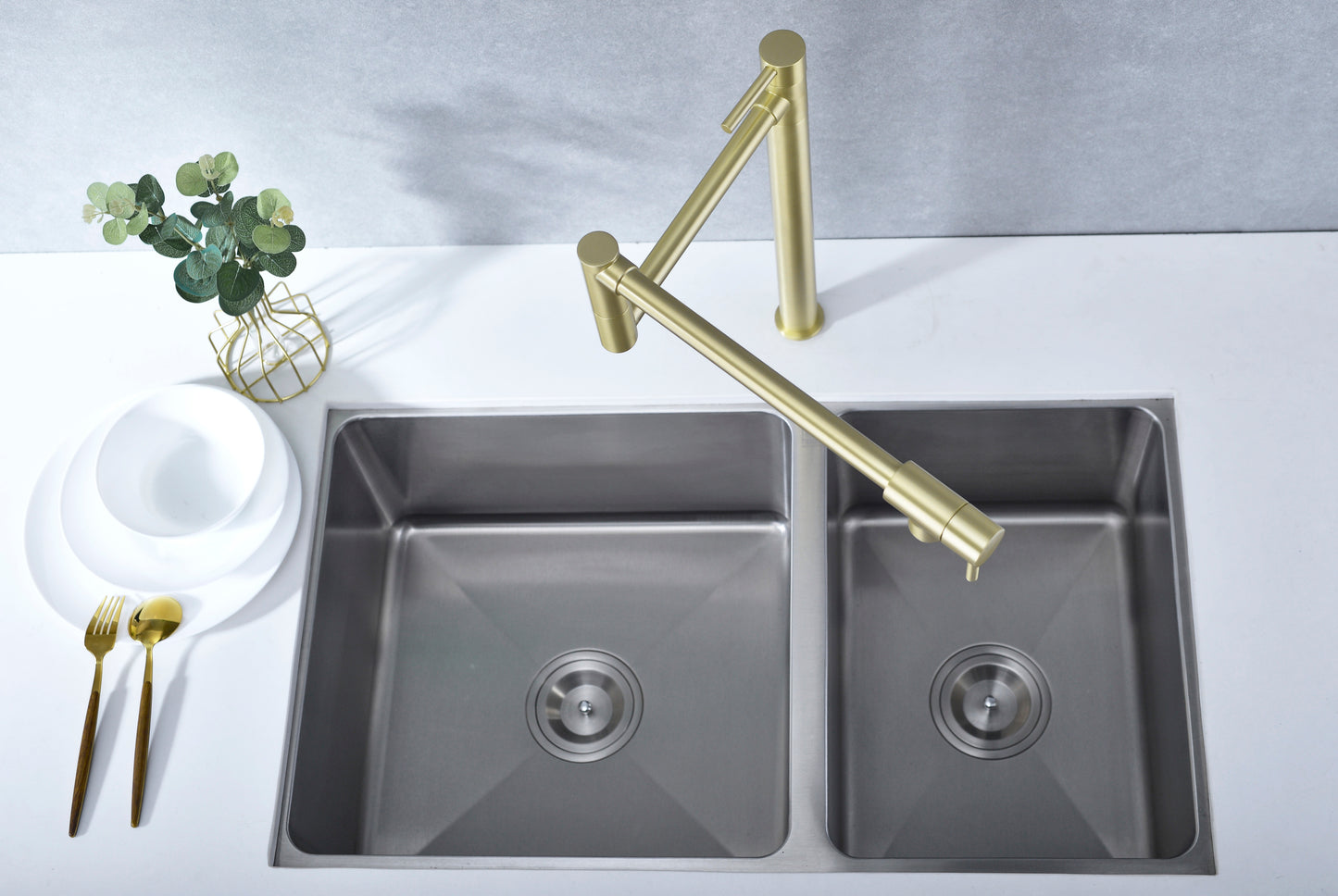 Pot Filler Faucet with Extension Shank