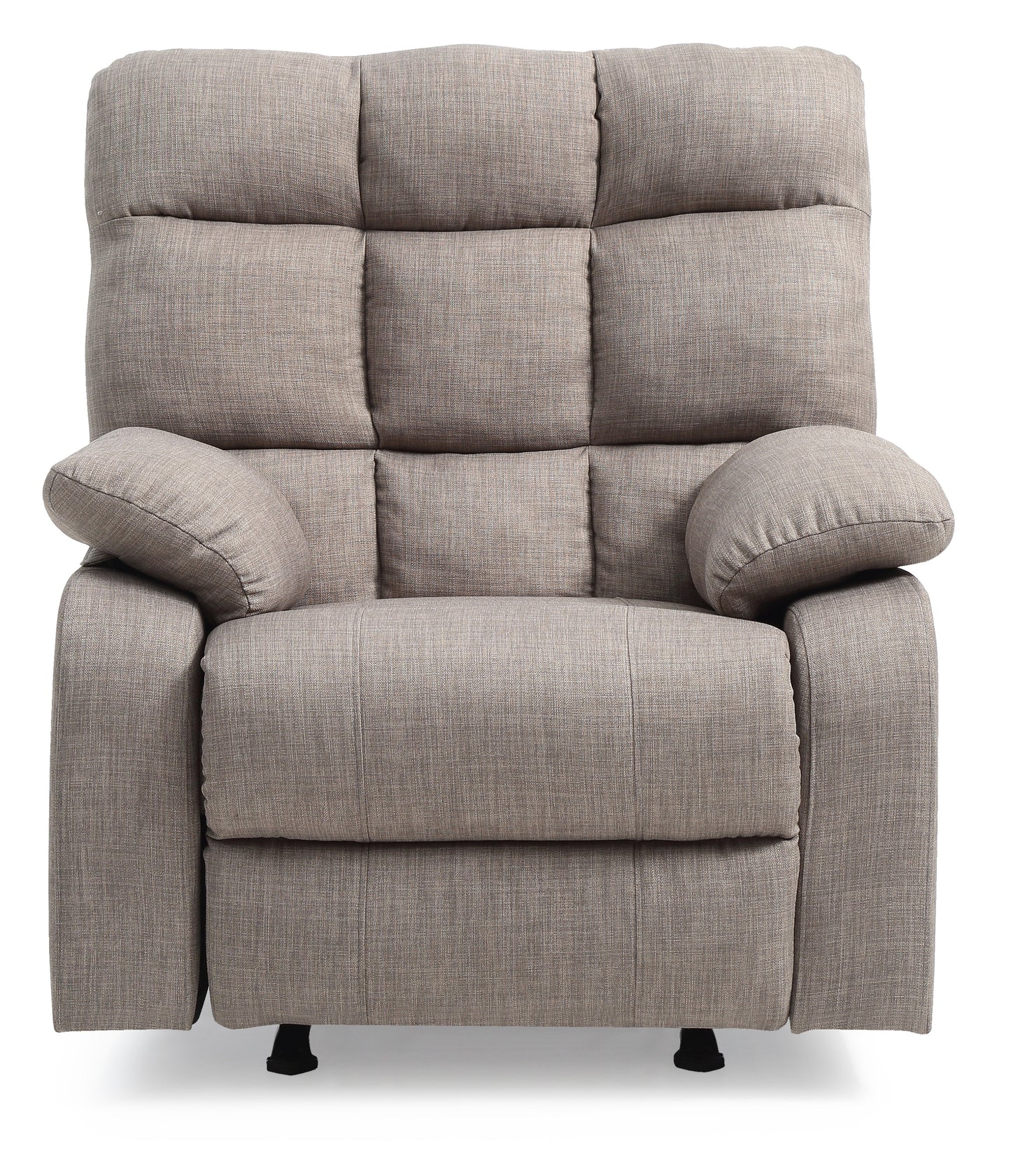 Luxurious Gray Cindy Rocker Recliner by Glory Furniture