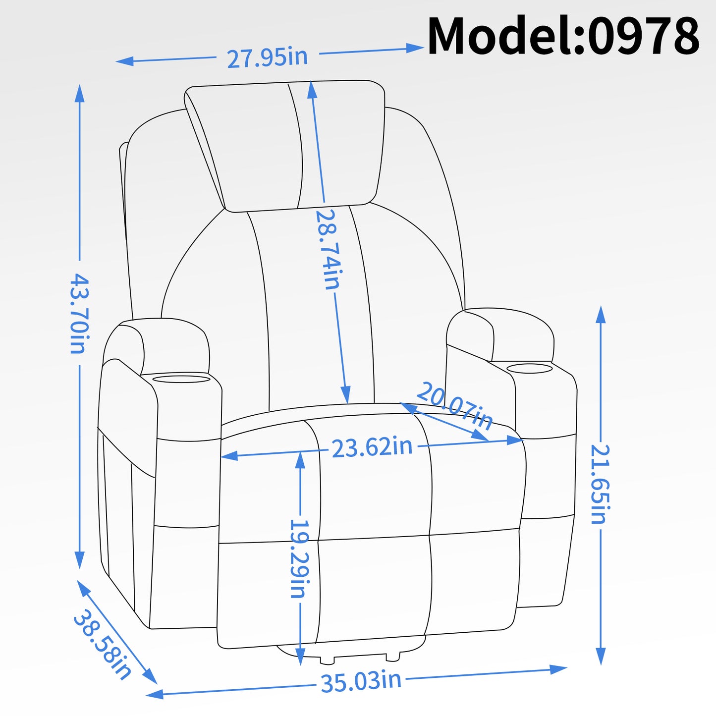 350lbs Okin Motor Power Lift Recliner Chair with Massage and Heating, Cup Holders and USB Charge Port - Brown