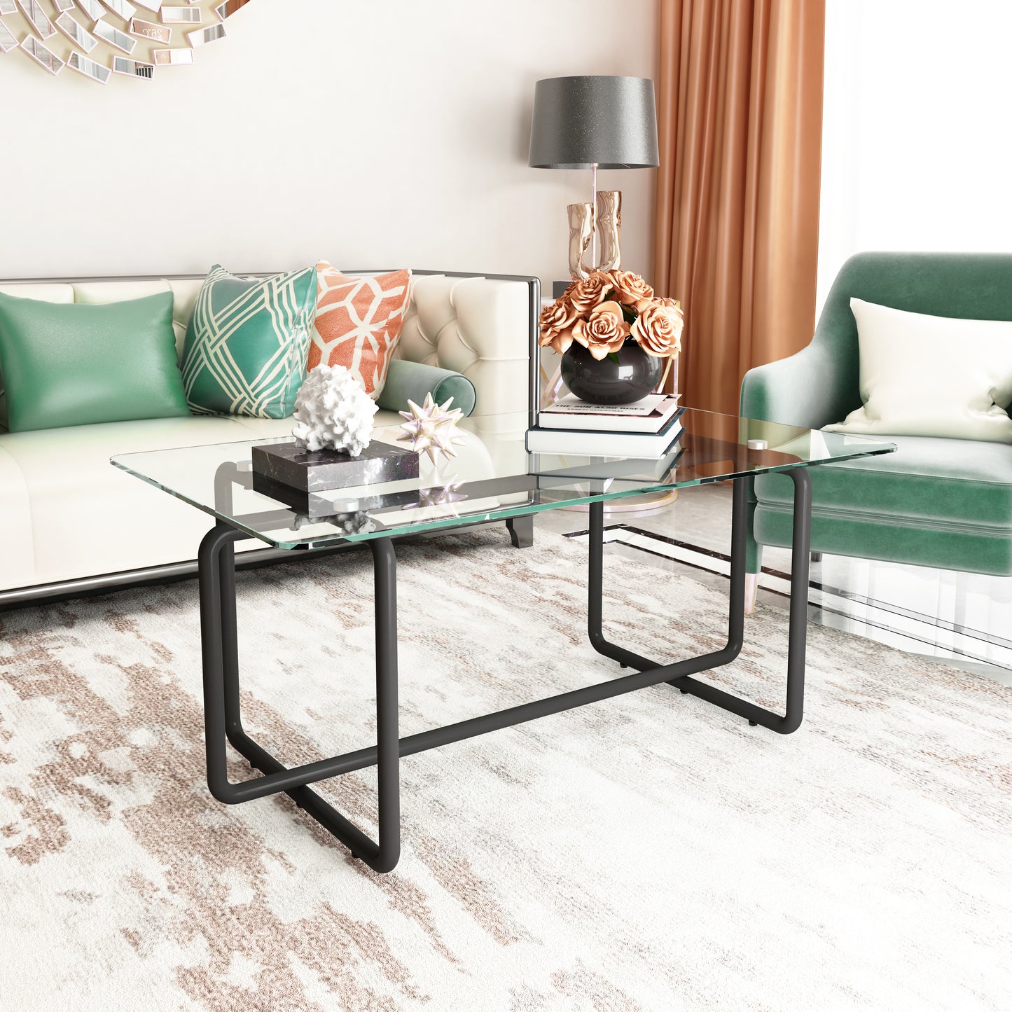 Elegant Glass Coffee Table for Modern Living Spaces