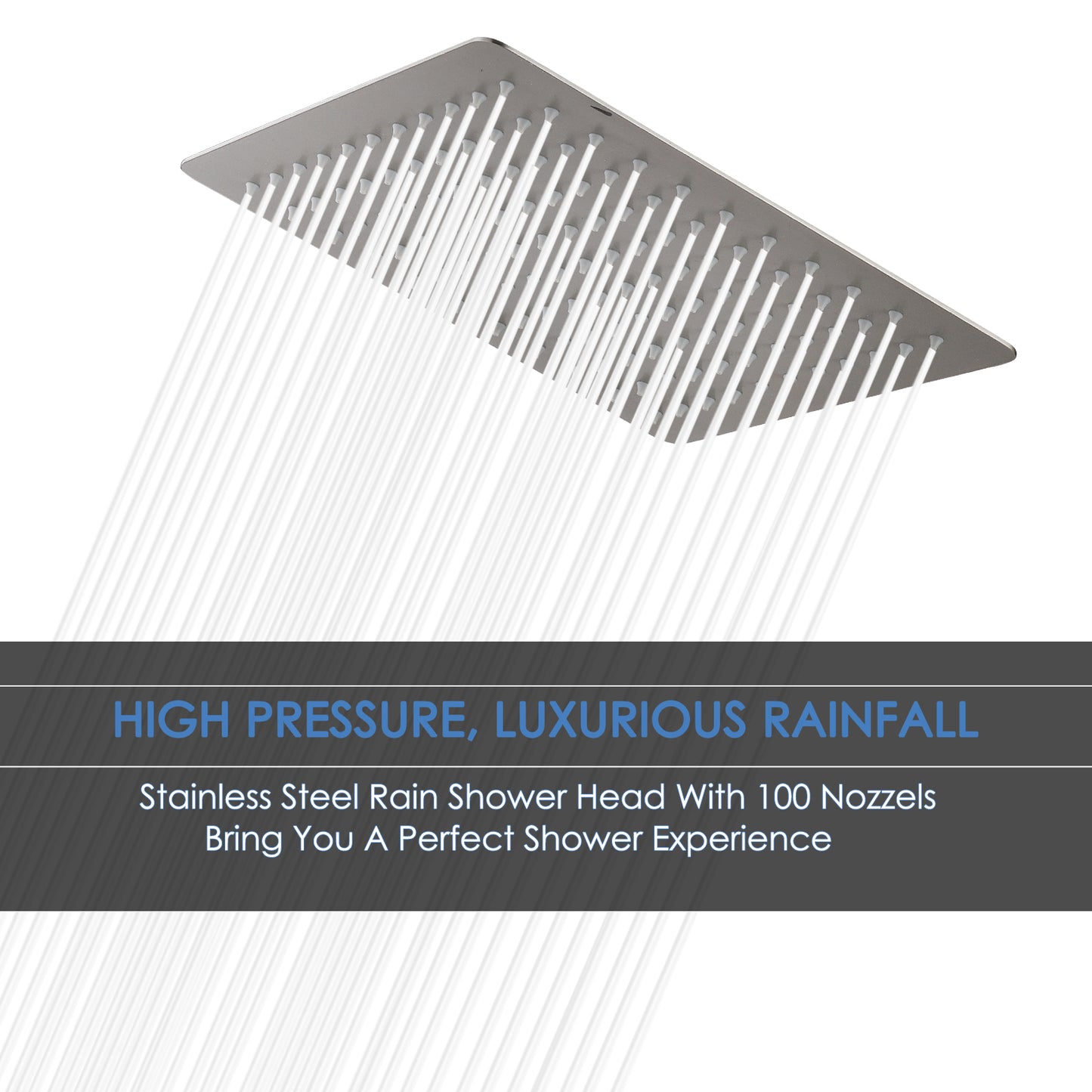 Luxurious 10-Inch Stainless Steel Showerhead for Spa-Like Shower Experience