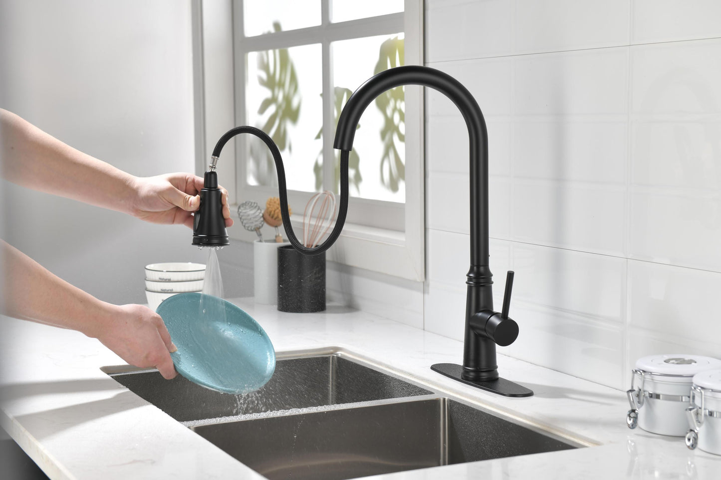 Touch Kitchen Faucet with Pull Down Sprayer