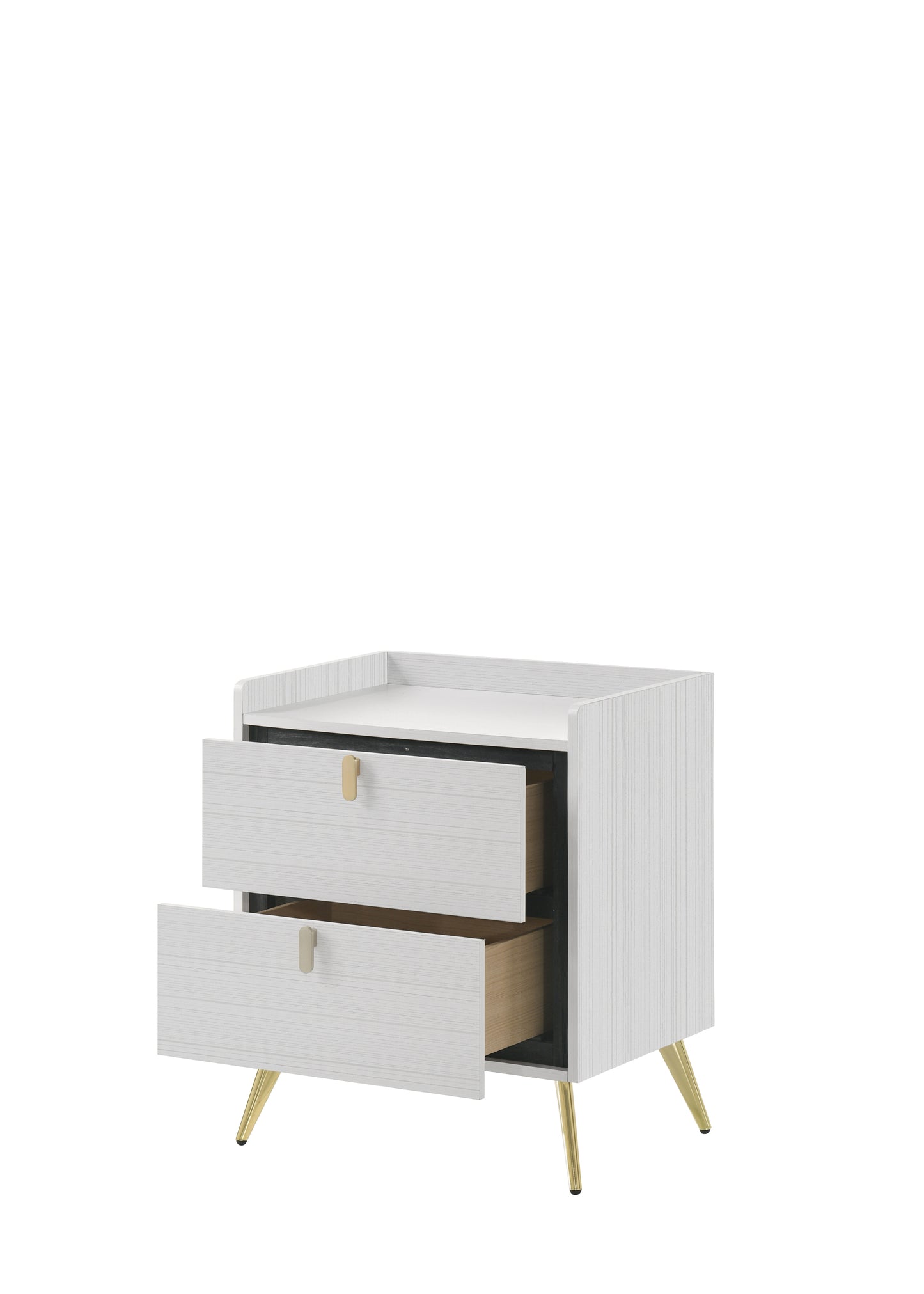 Zeena Nightstand, White Finish BD01177