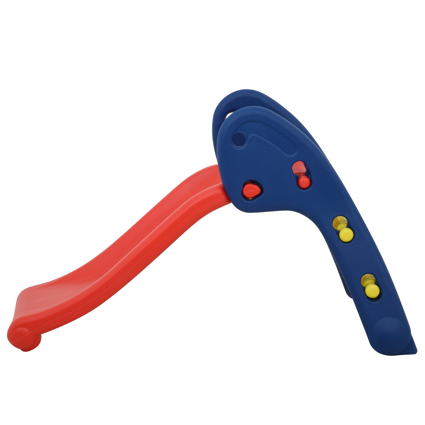 CE Approved Foldable Kids Plastic Slide - Blue Red Yellow