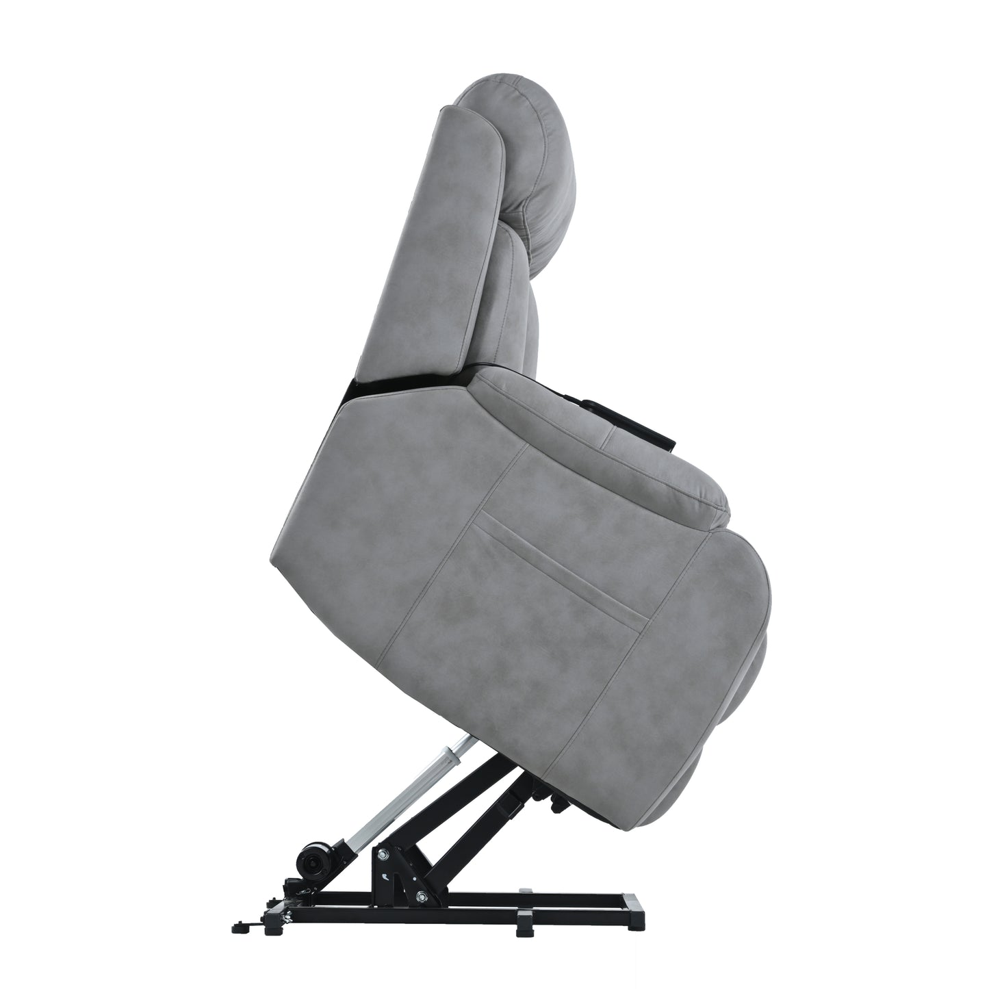 Elderly-Friendly Light Gray Electric Power Lift Recliner Chair