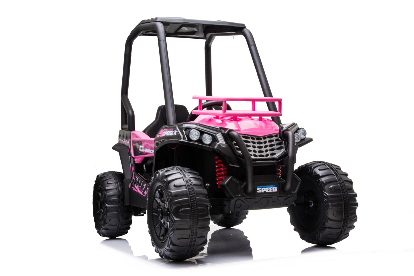 24V Electric Kid Ride On Car with Remote Control, Pink JS370 UTV Ride on Car for Kids