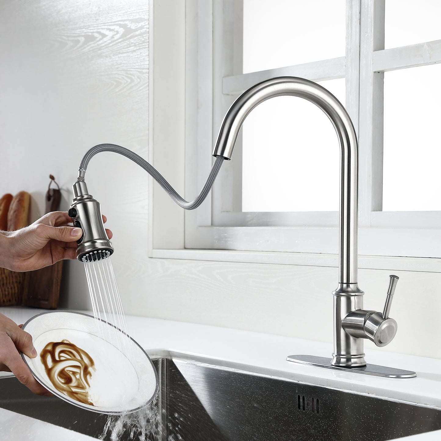 Touch Kitchen Faucet with Pull Down Sprayer