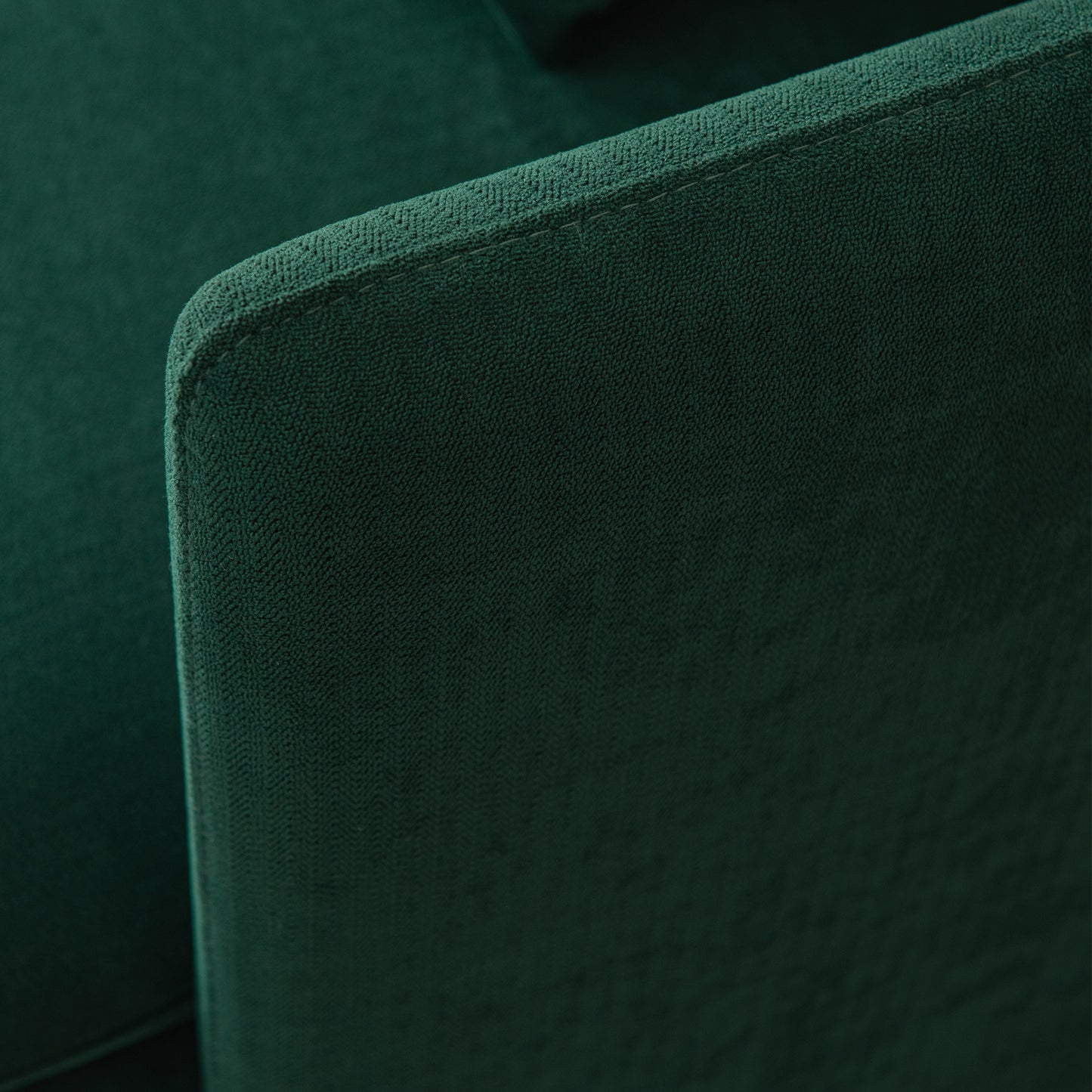 Modern Upholstered Loveseat Sofa,Emerald Cotton Linen-63.8''