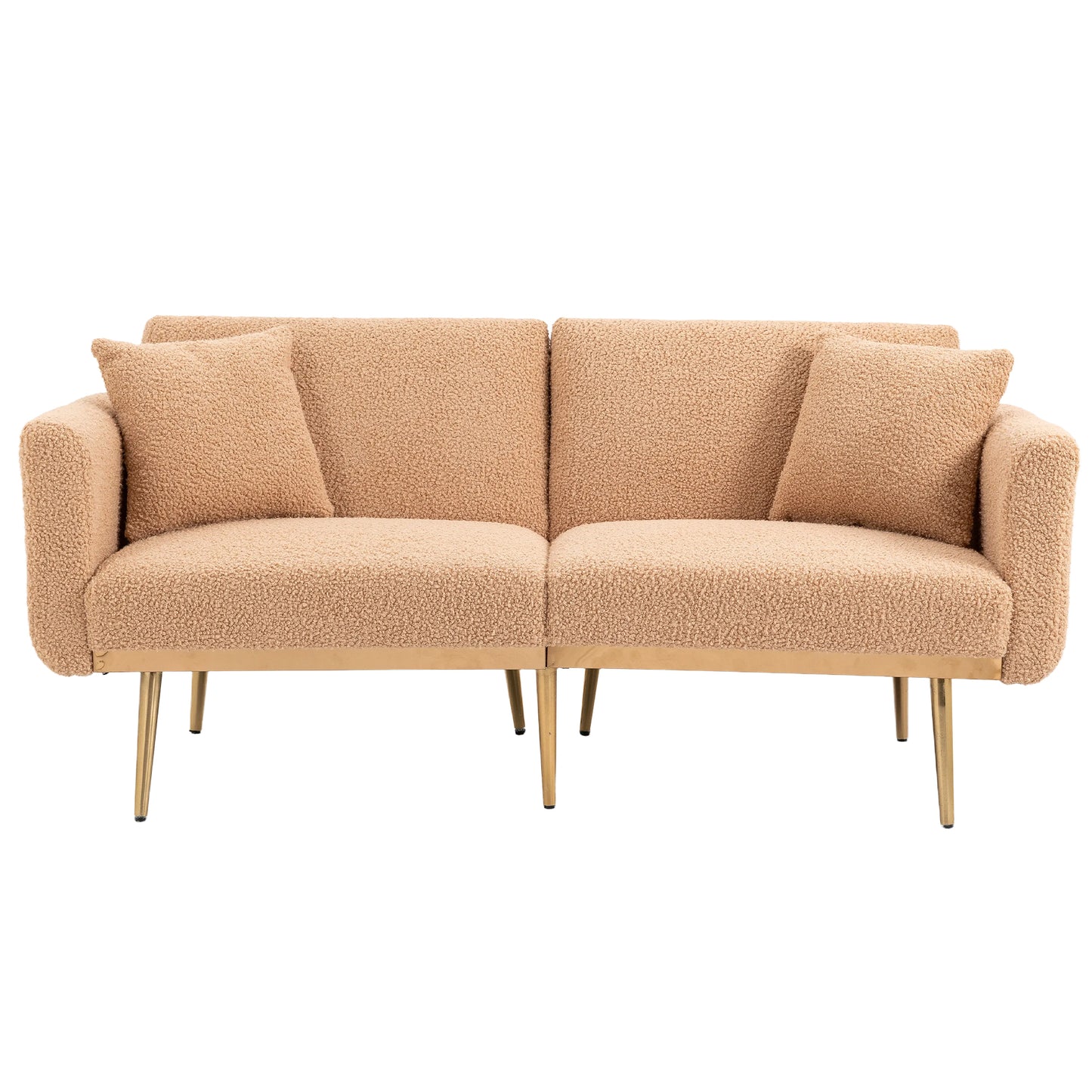 Velvet  Sofa , Accent sofa .loveseat sofa with metal  feet