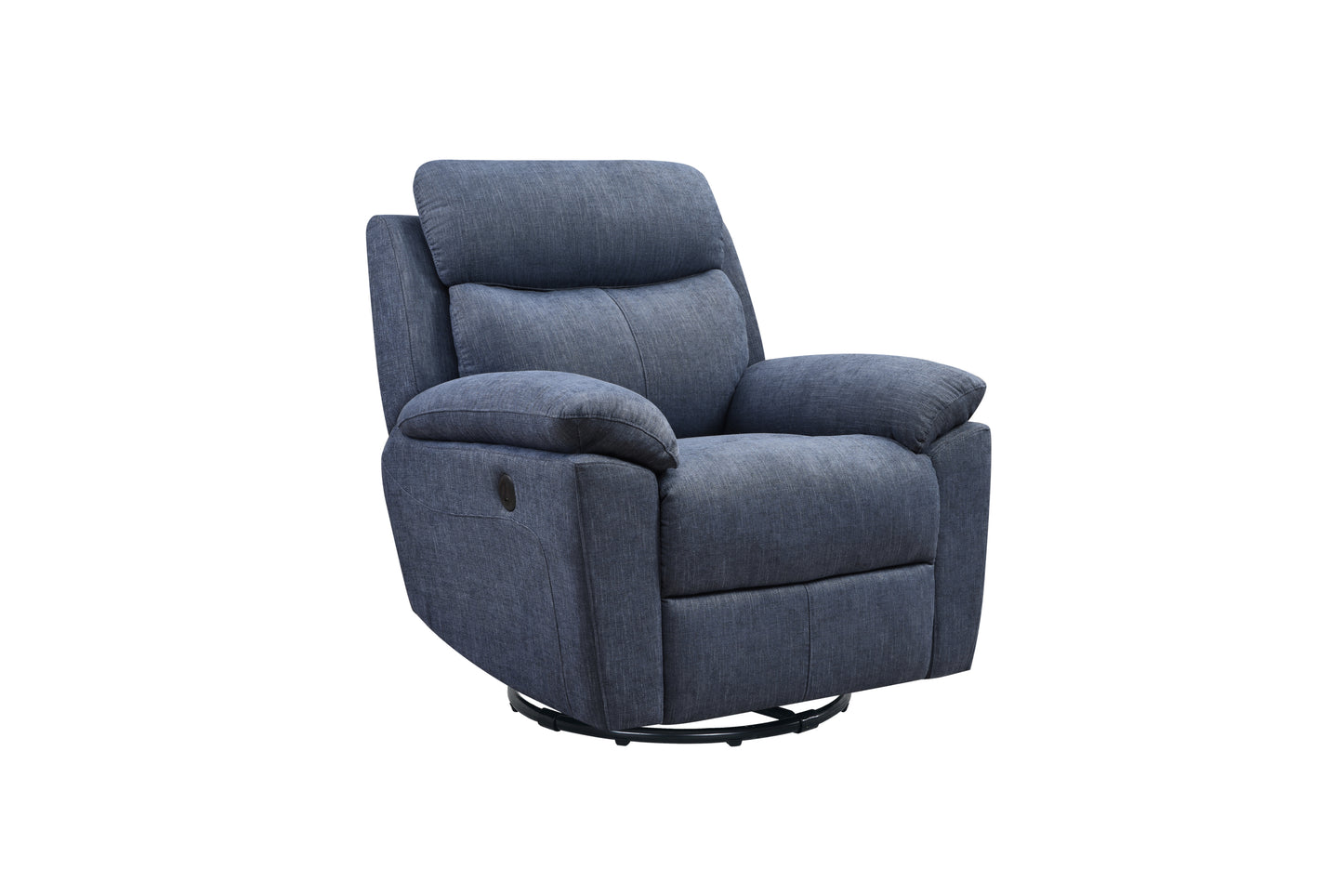 Electric Blue Power Recliner Chair with USB Charging Port