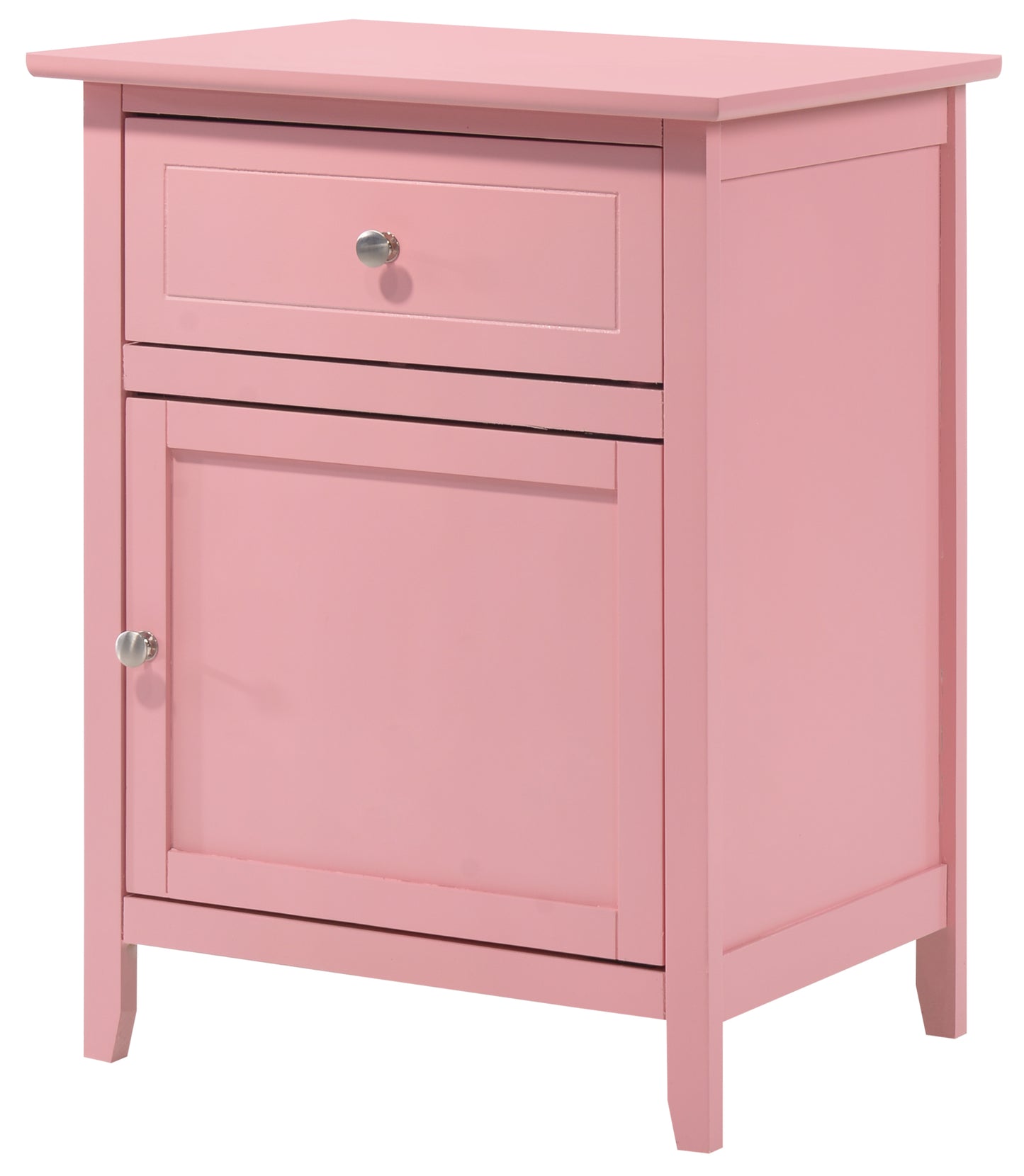 Izzy G1404-N 1 Drawer /1 Door Nightstand , Pink