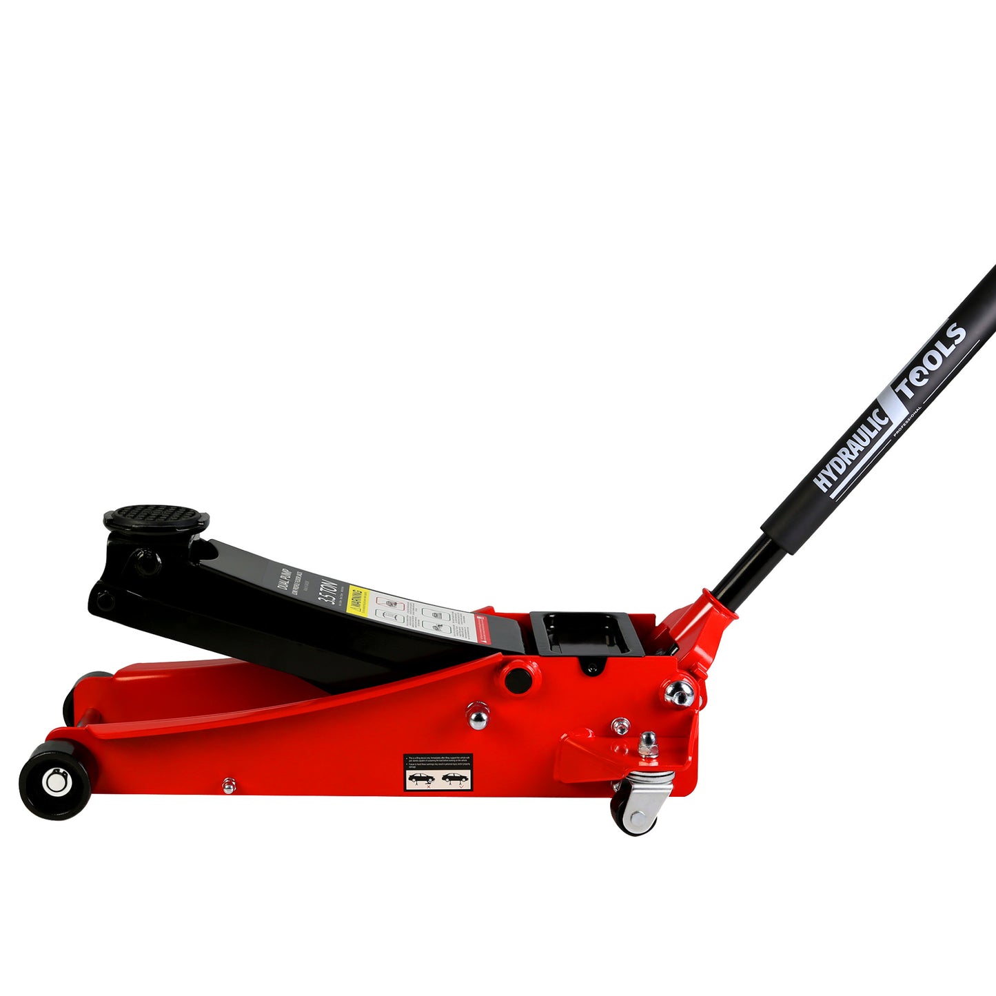 3.5 Ton Racing Floor Jack with Quick Lift Pump and Wide Stance