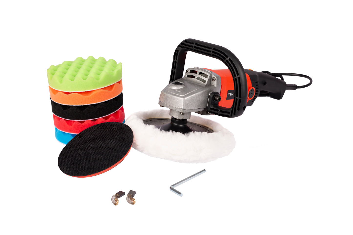 Buffer polisher Rotary Polisher Sander  Car Polishing Machine 10 Amp Electric in Pad with Accessory Kit 6 Variable Speeds  to Buff, Polish, Smooth and Finish Ideal for Cars Boats