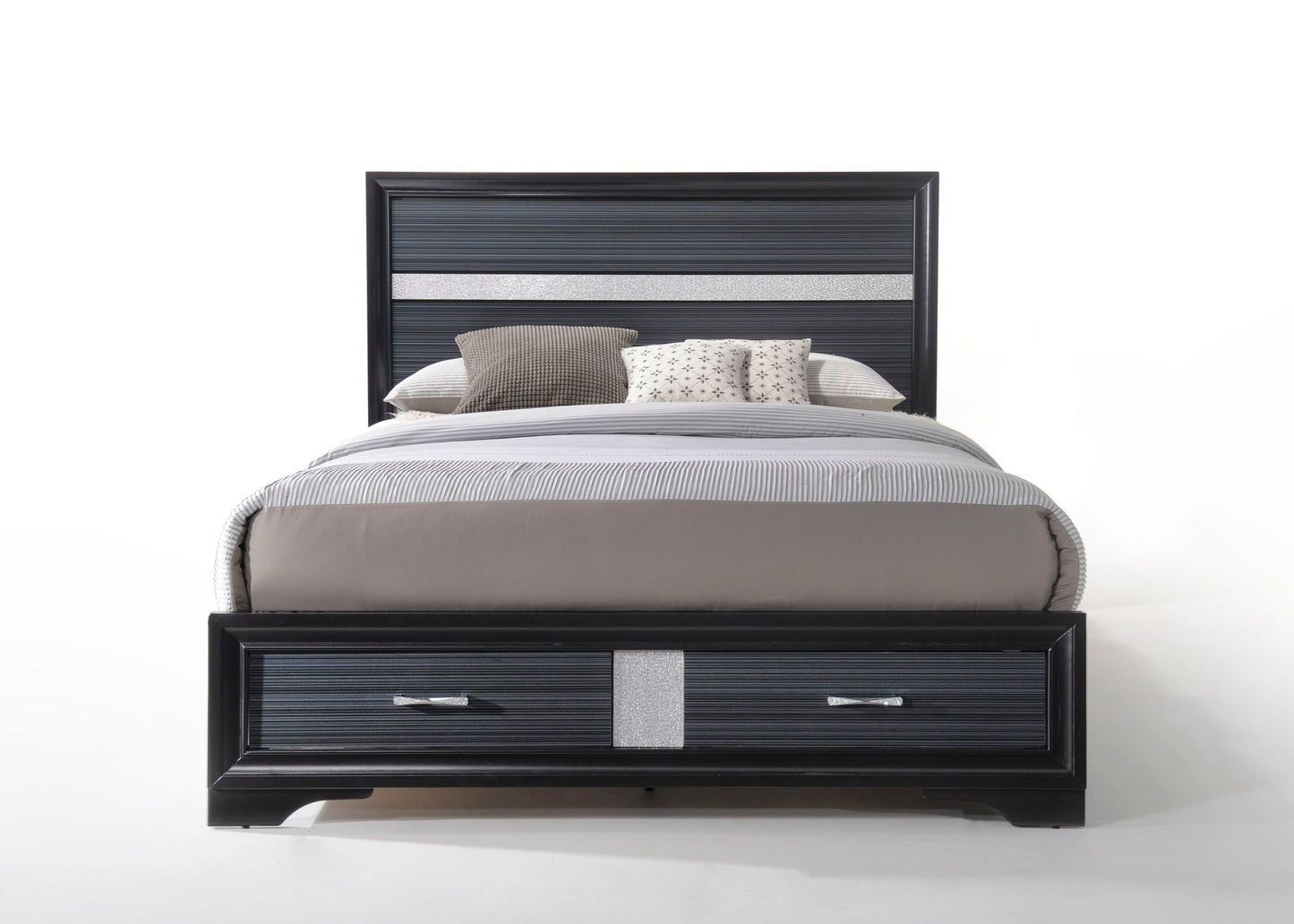 Naima Queen Bed in Black 25900Q