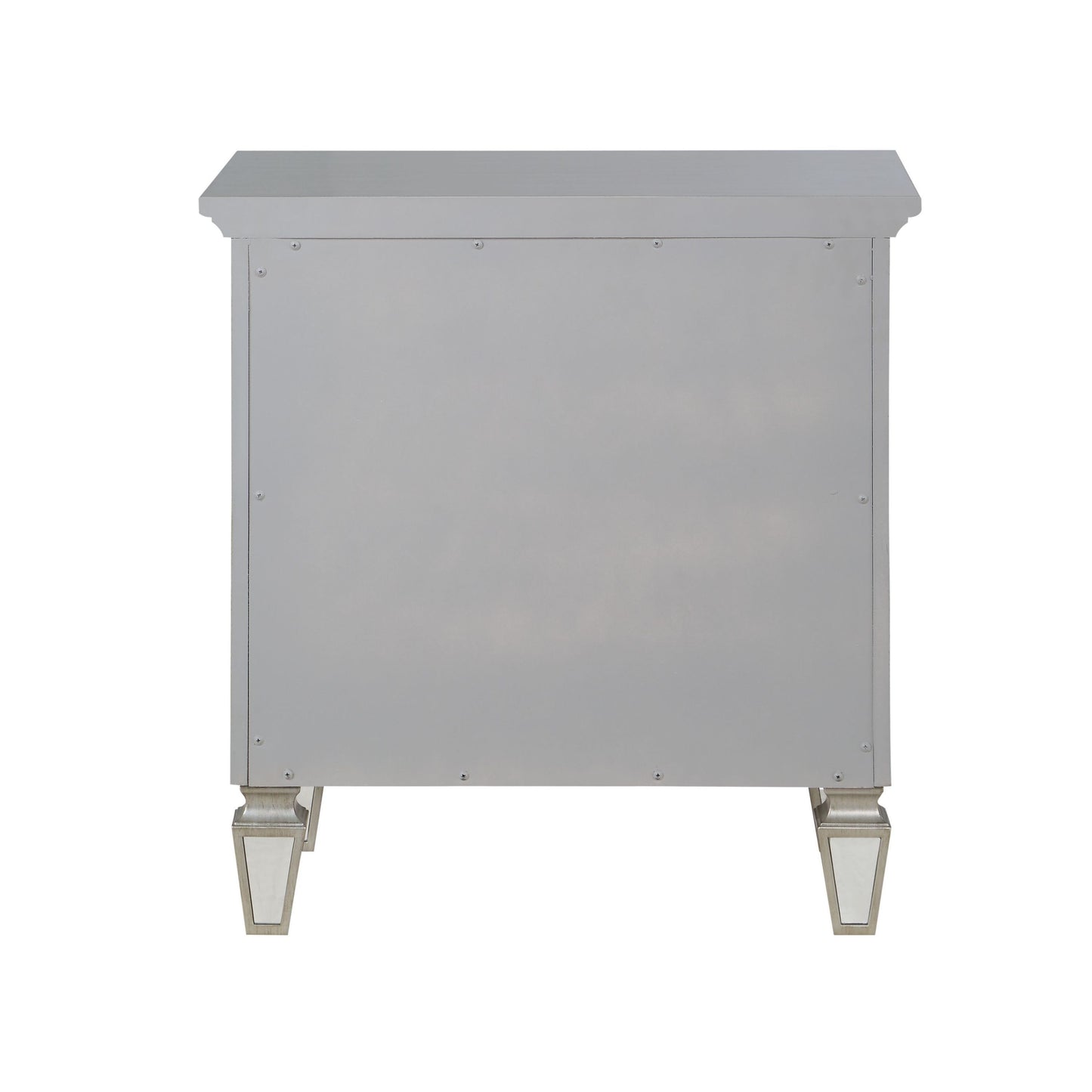 Varian Nightstand, Silver & Mirrored Finish BD01280