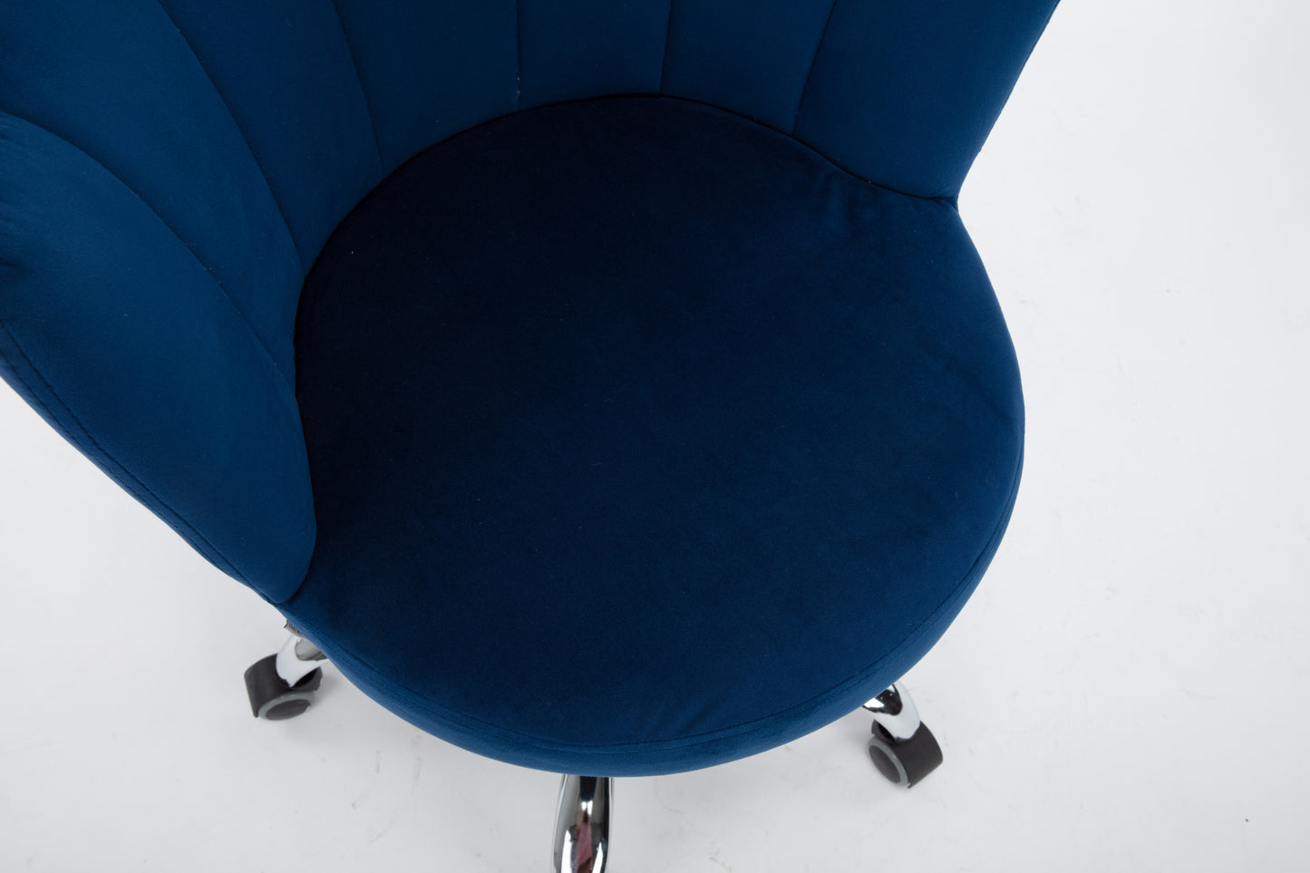 Swivel Shell Chair for Living Room/Bed Room, Modern Leisure office Chair  Blue