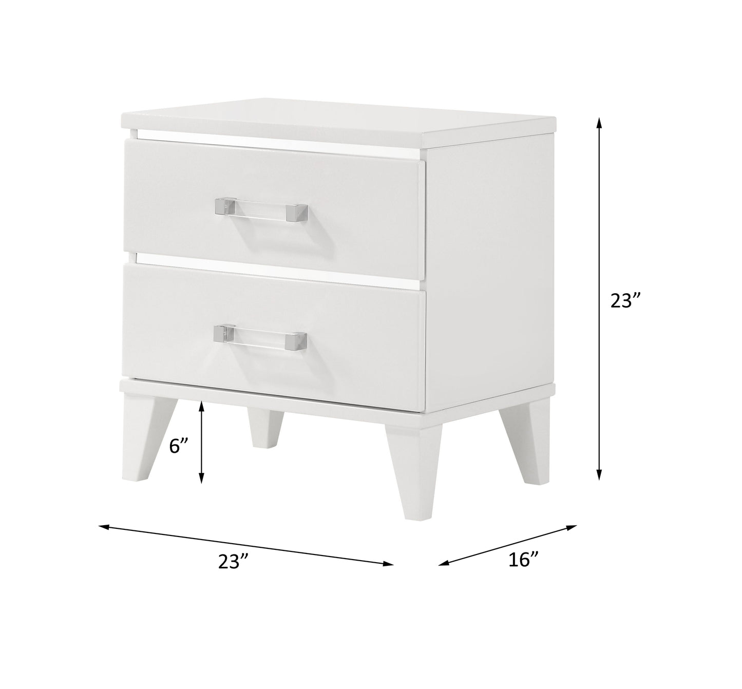 Chelsie Nightstand• White Finish 27393