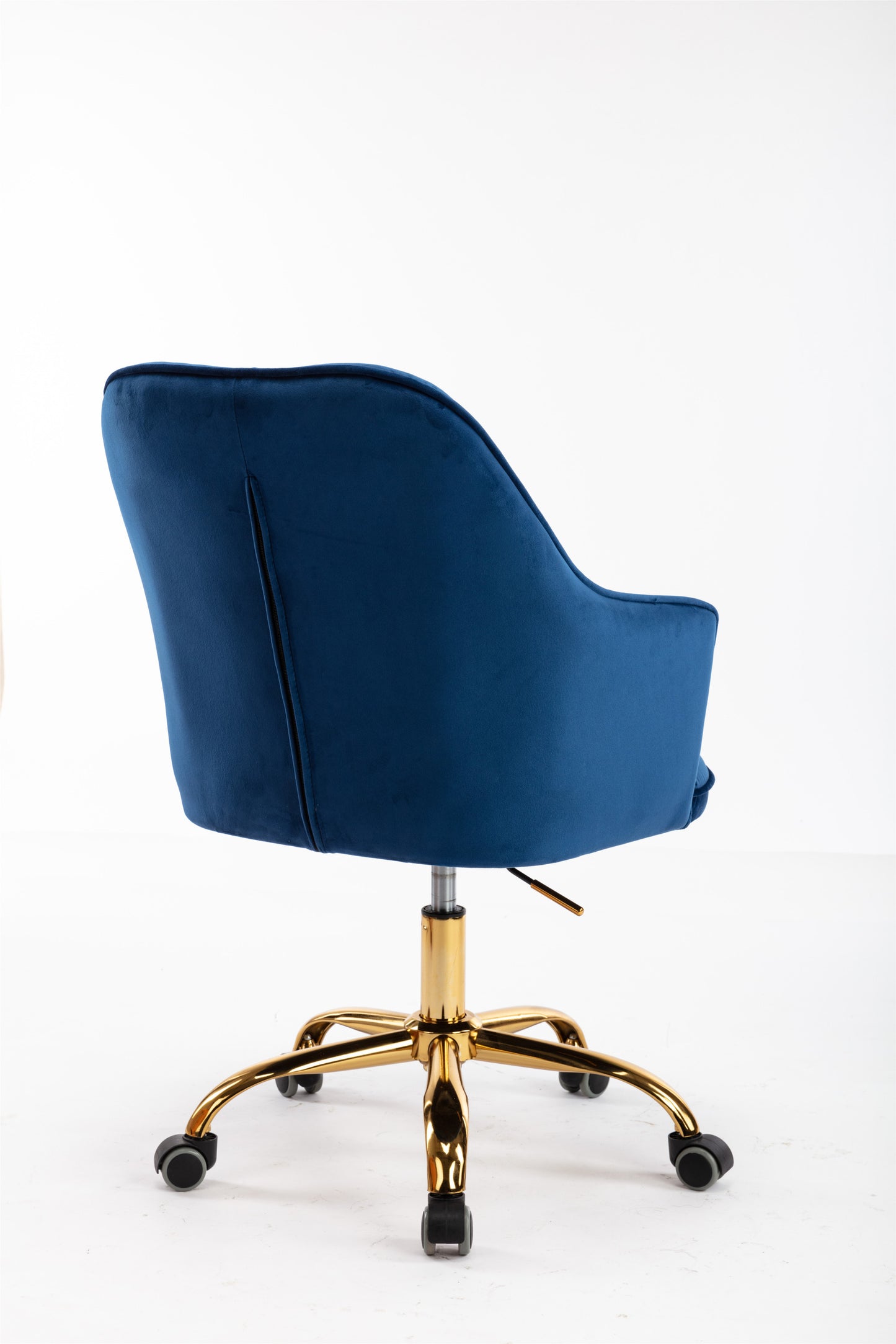 Velvet Swivel Shell Chair for Living Room ,Office chair , Modern Leisure Arm Chair Navy