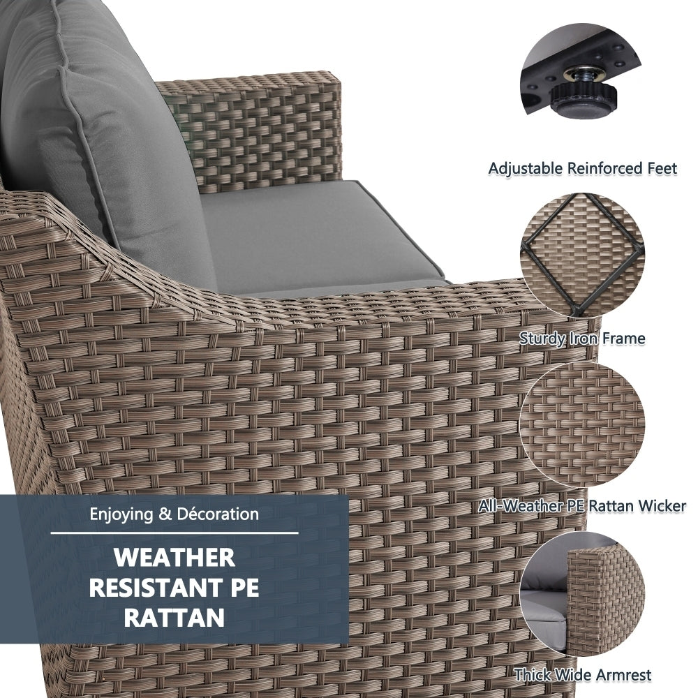 Elegant Rattan Outdoor Patio Coffee Table Set for Cozy Living Styles