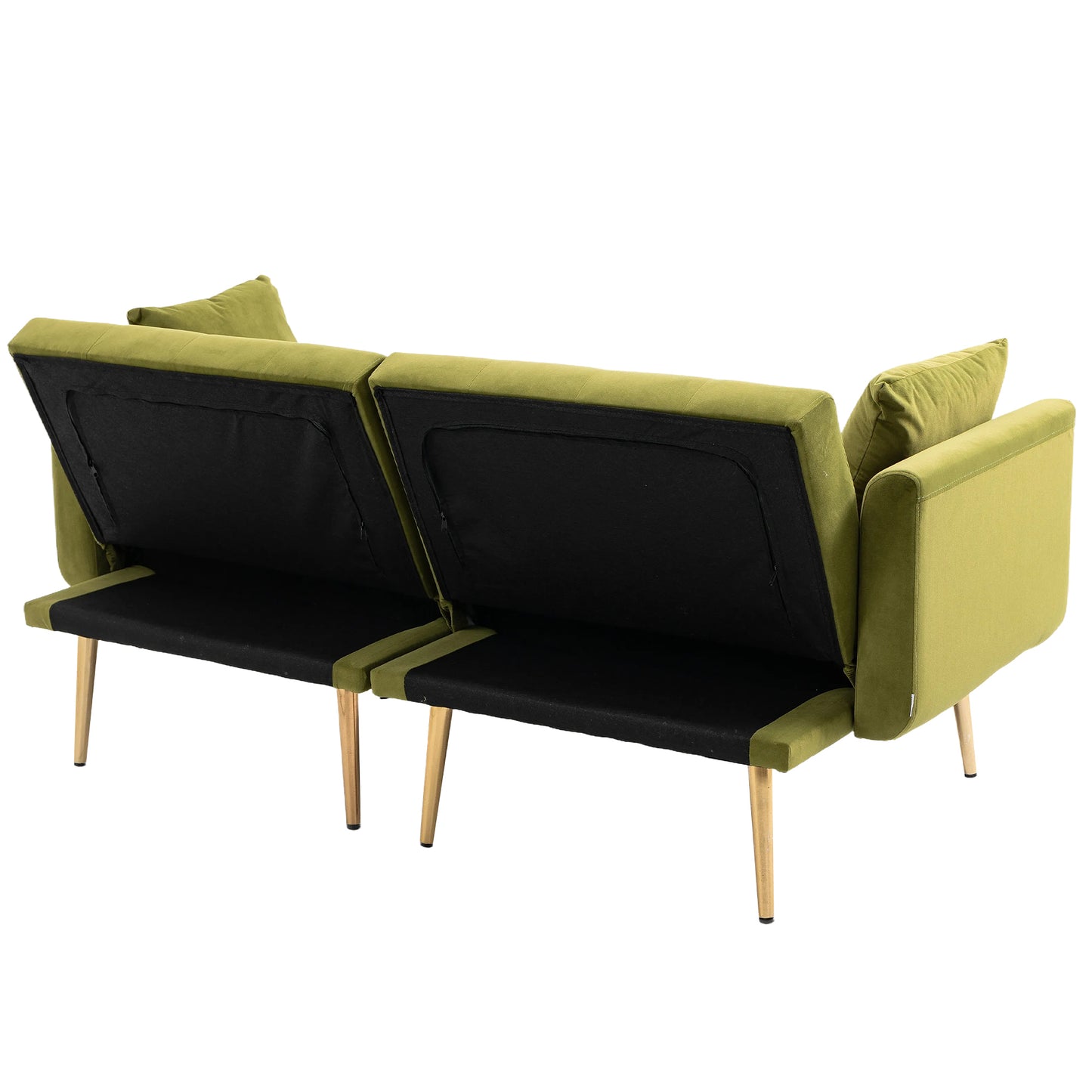 Velvet  Sofa , Accent sofa .loveseat sofa with metal  feet