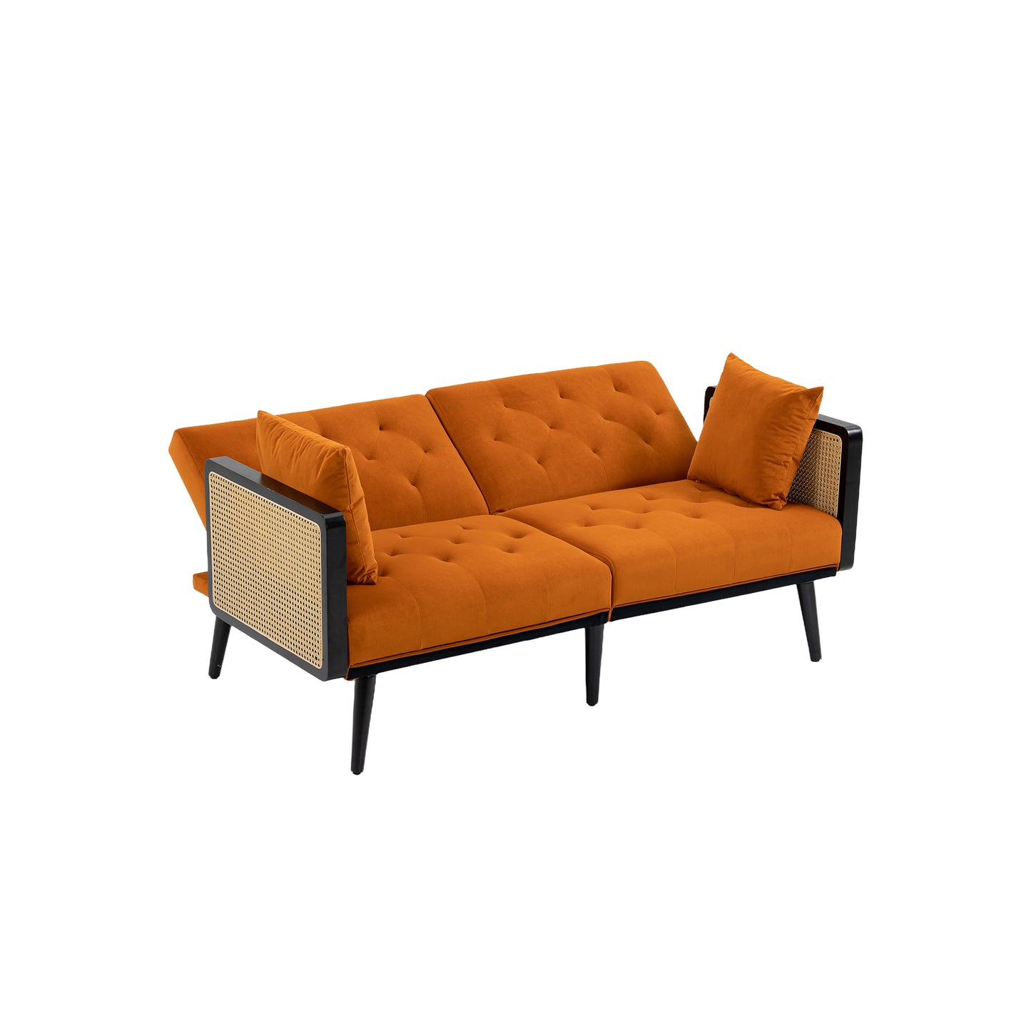 Velvet  Sofa , Accent sofa .loveseat sofa with metal  feet