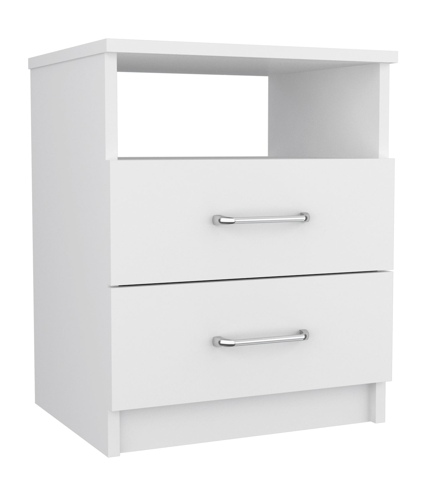 Brookeline 2-Drawer 1-Shelf Rectangle Nightstand White