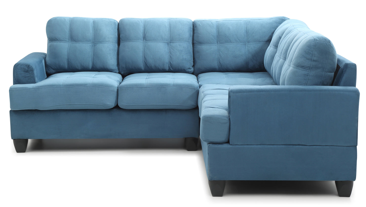 Sandridge G518B-SC Sectional Sofa in Aqua Blue