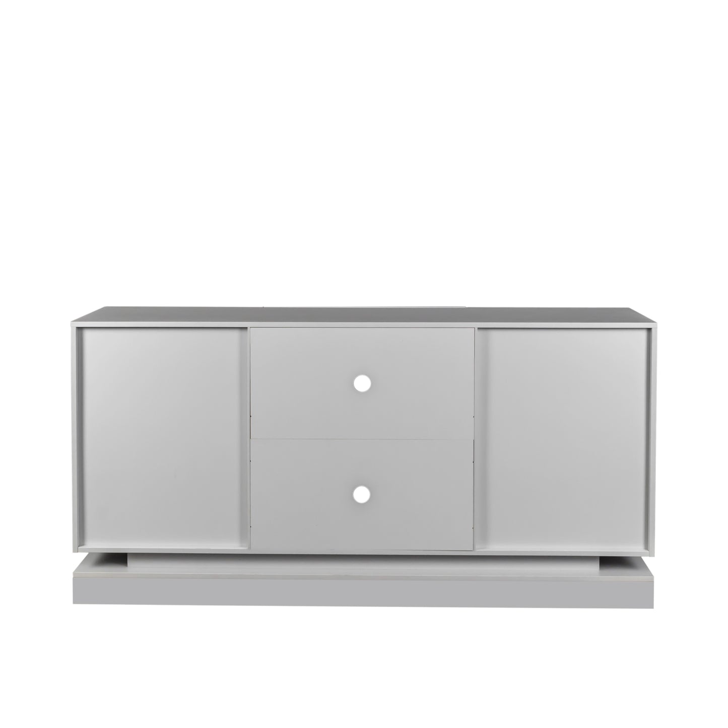 Sleek TV Stand with Bluetooth Speaker and LED Lighting