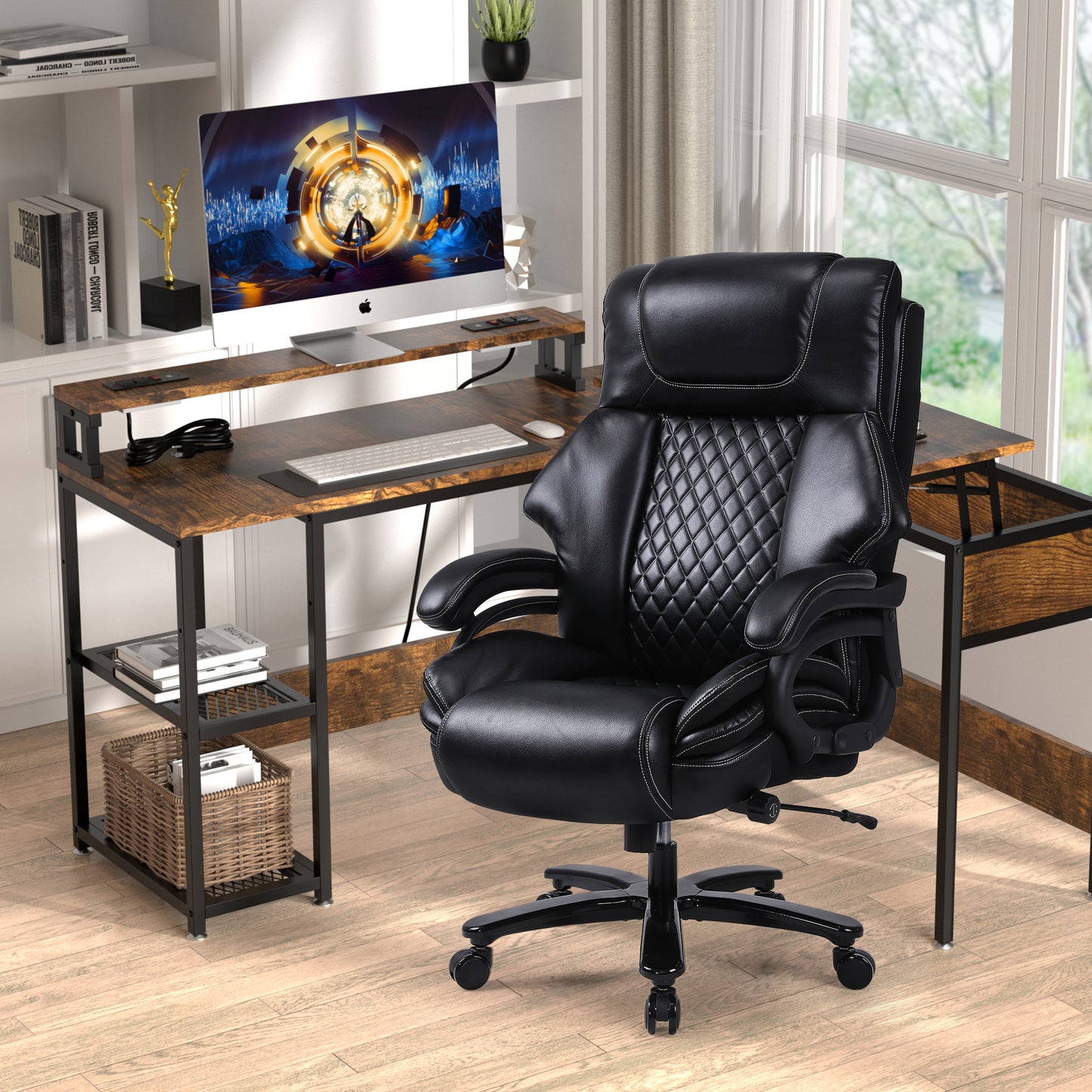 Office Chair Heavy and tall adjustable executive  Big and Tall Office Chair