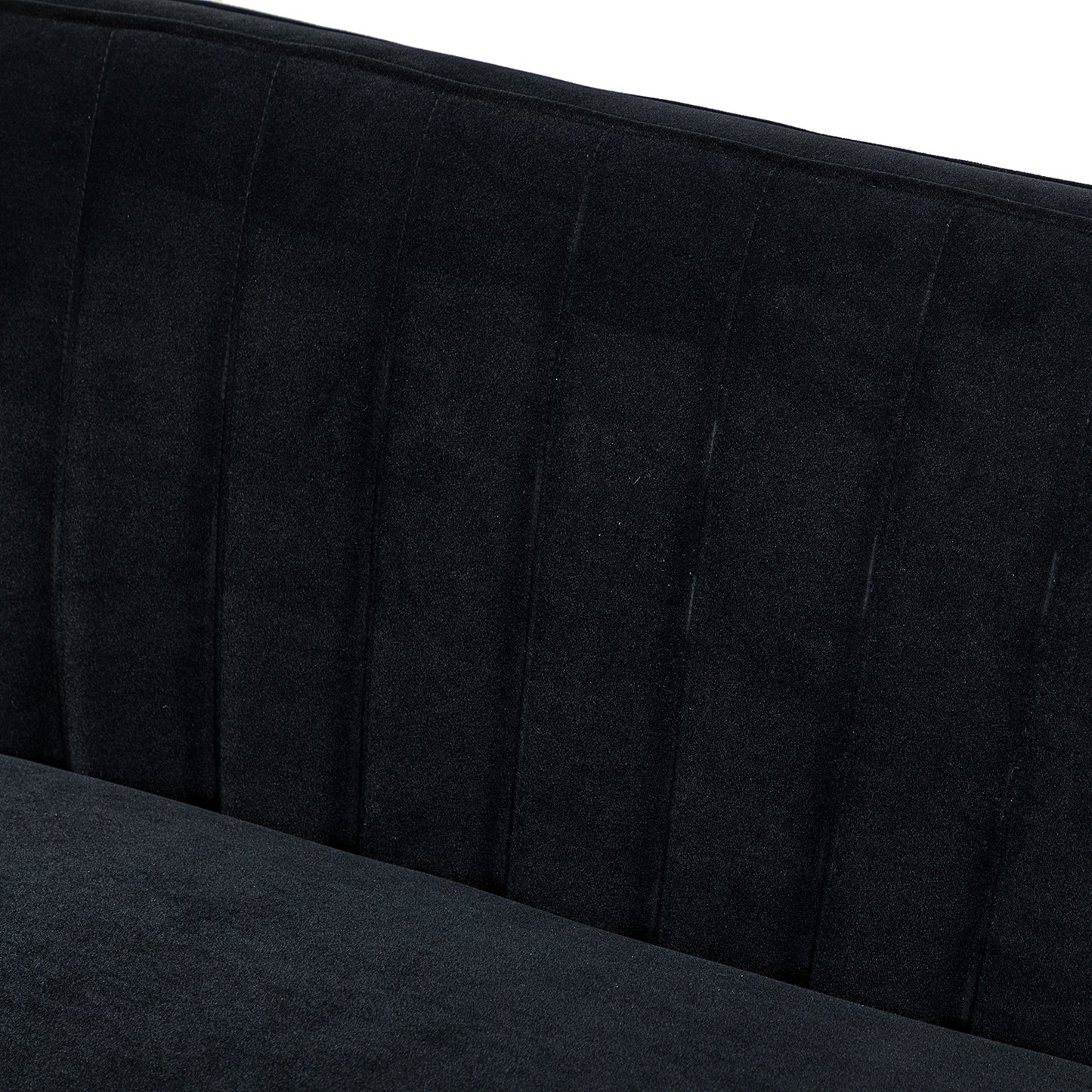 Aeneas Armless Loveseat BLACK